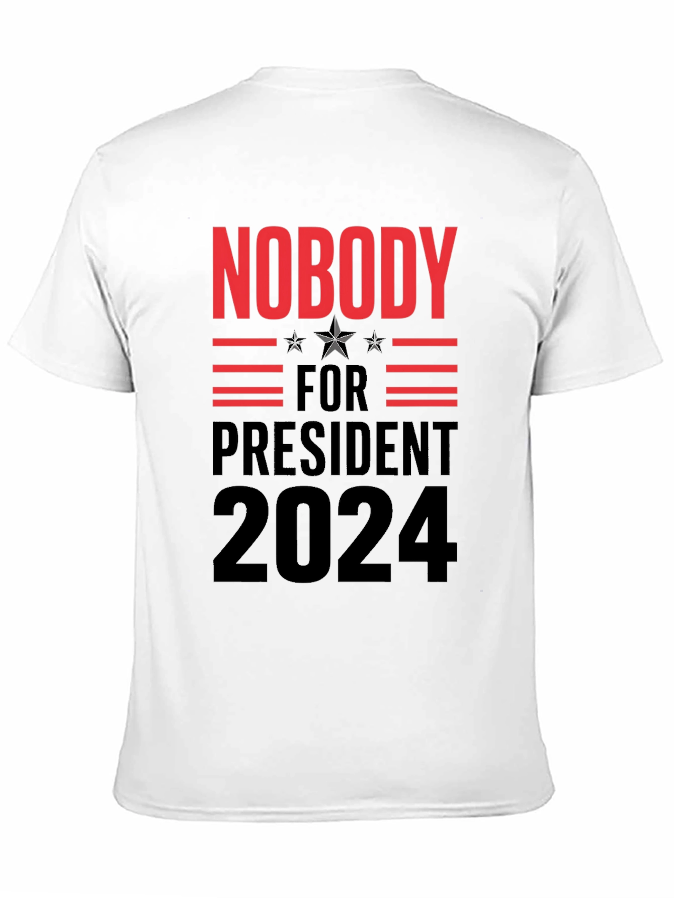 Black Nobody for President 2024 Graphic Tee view 11