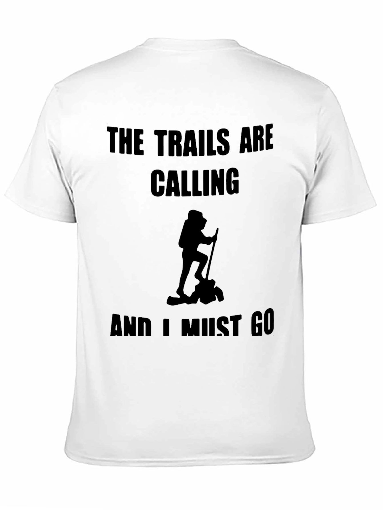Black The Trails are Calling Black T-Shirt view 11