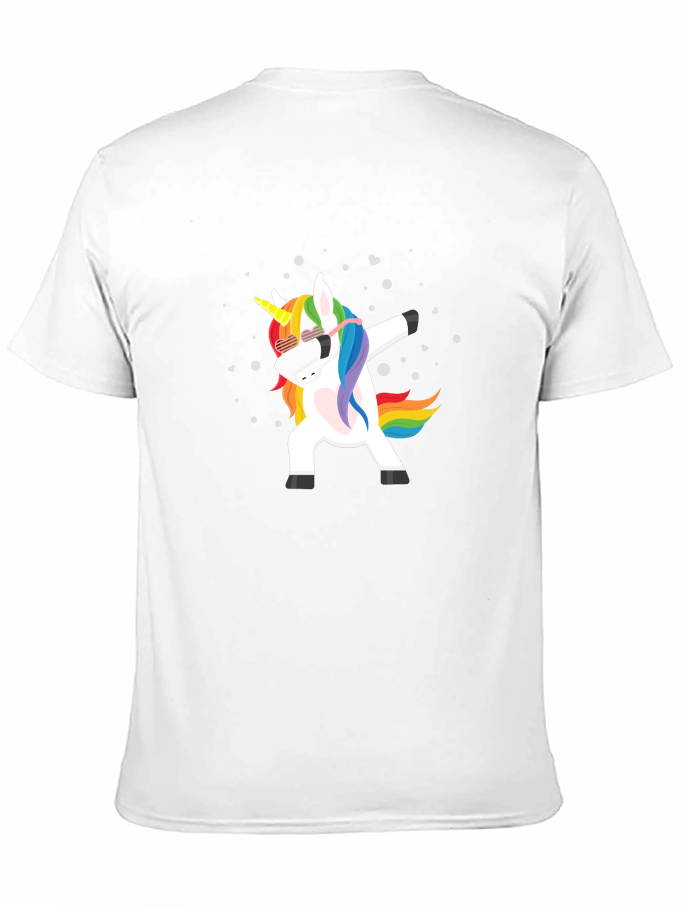 Black Unicorn Dabbing T-Shirt view 11