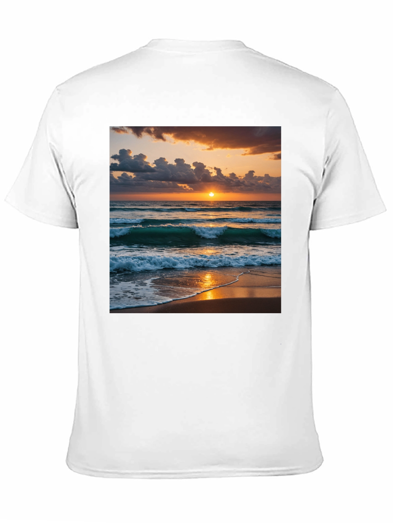 Black Sunset Beach T-Shirt view 11