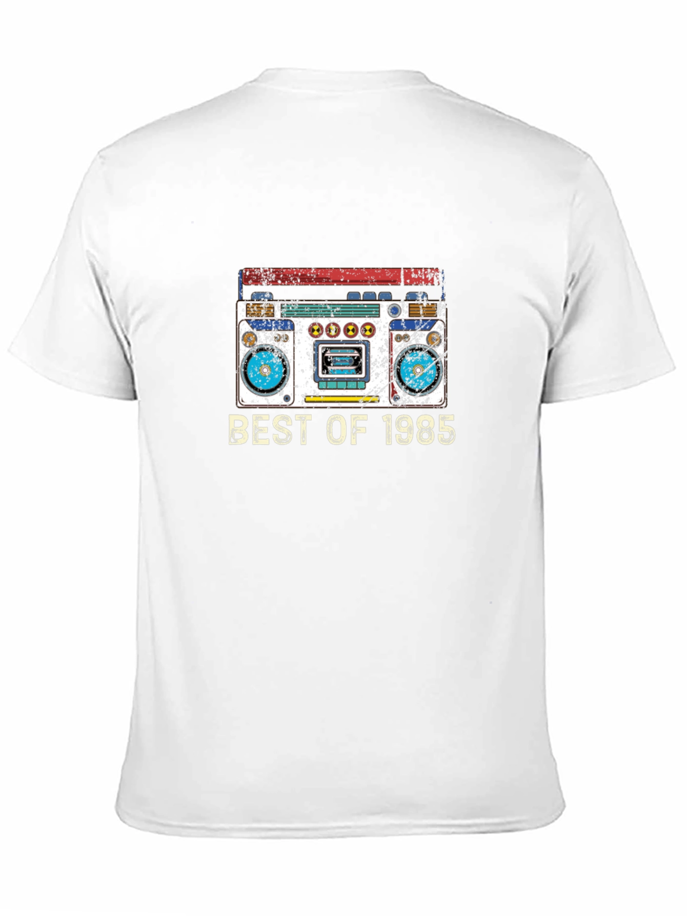 Black Retro 1985 Boombox T-Shirt - Vintage Music view 11