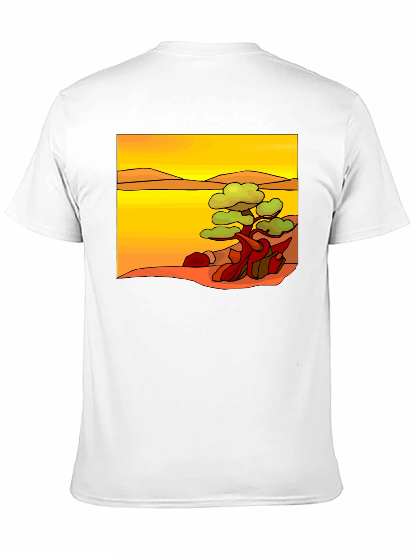Black Nature Art Print Black T-Shirt view 11