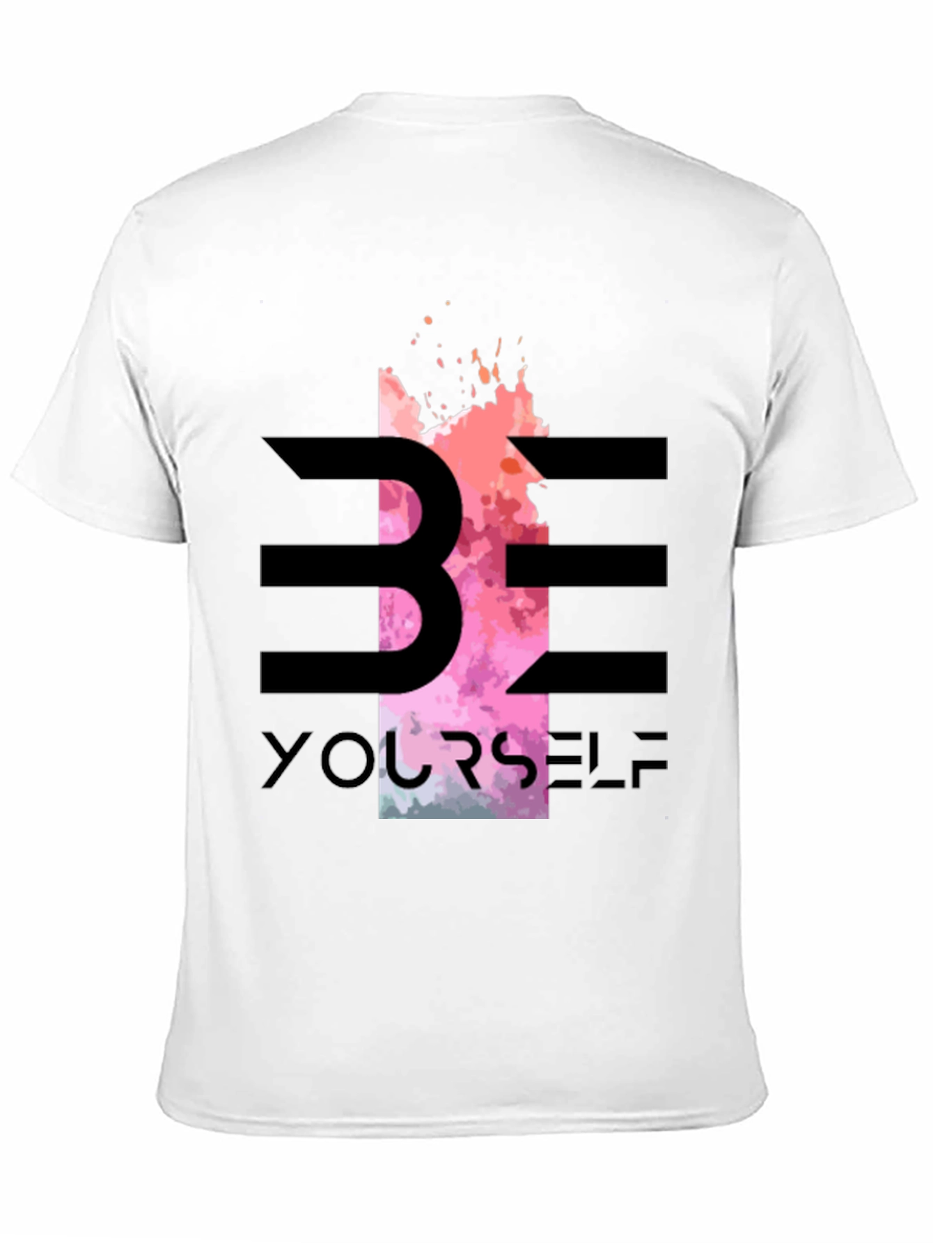 Black Be Yourself Graphic Tee - Stylish Black T-Shirt view 11