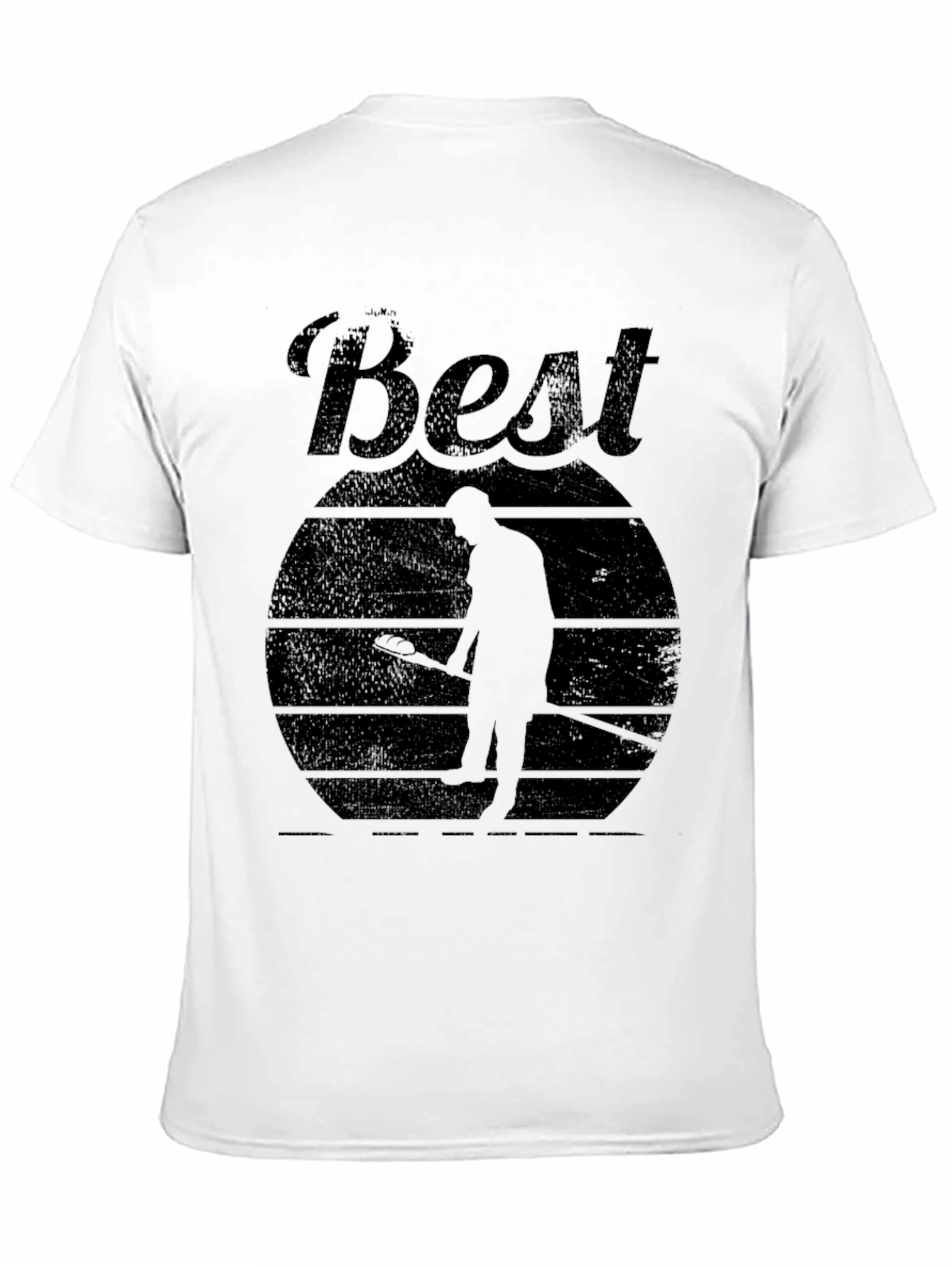 Black Best Curling Ever! Men's Black T-Shirt view 11