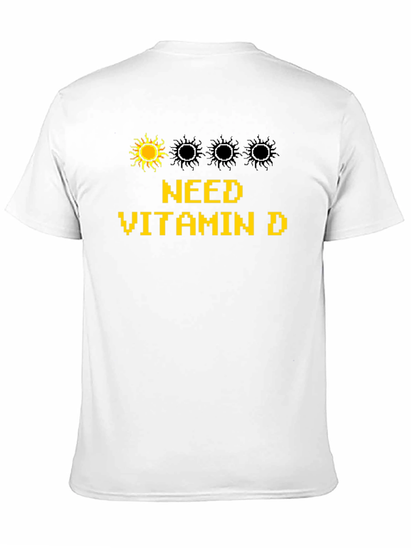 Black Need Vitamin D Black T-Shirt view 11