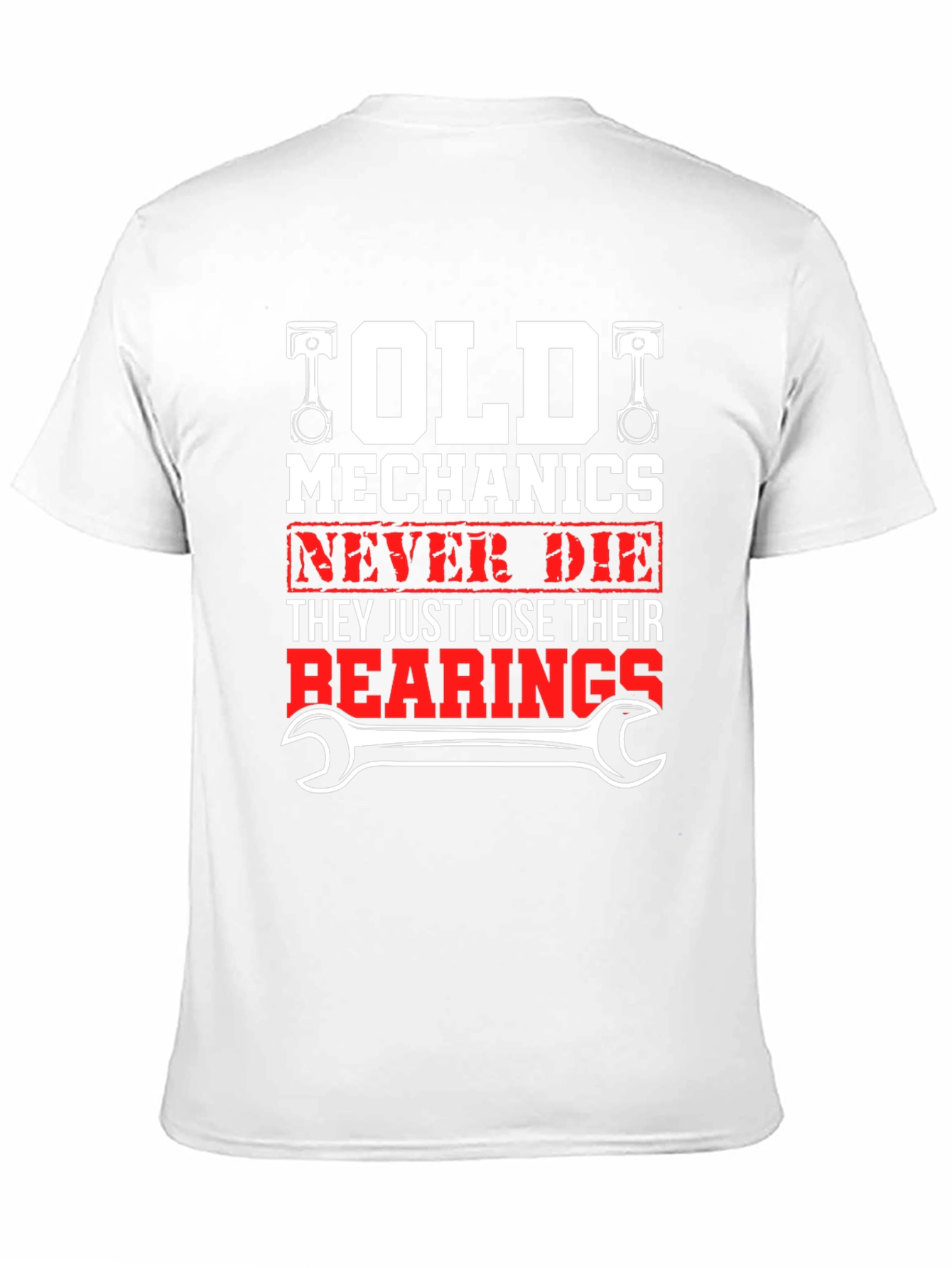 Black Old Mechanics T-Shirt - Never Die, Lose Bearings view 11