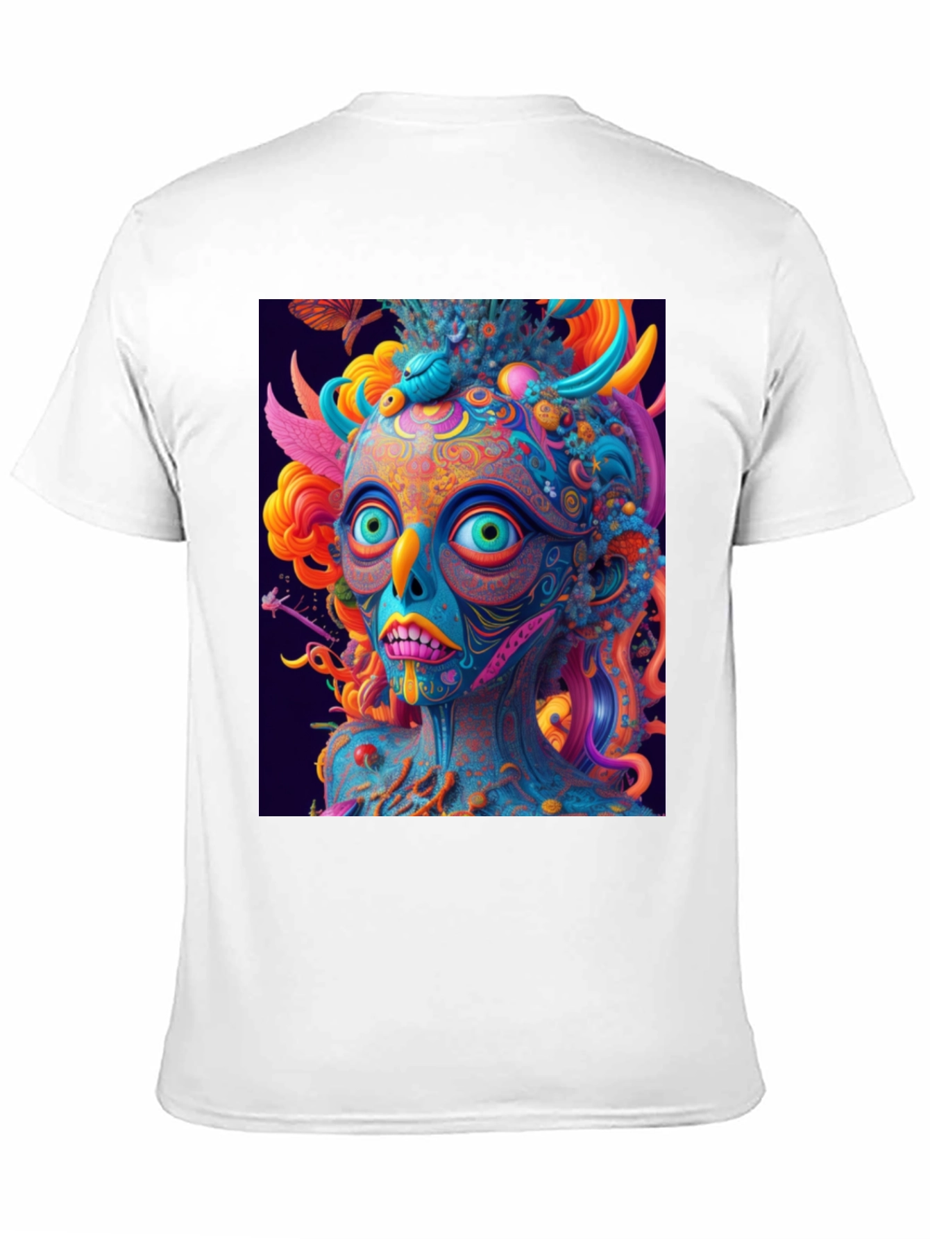 Black Psychedelic Art T-Shirt - Vivid Graphic Tee view 11