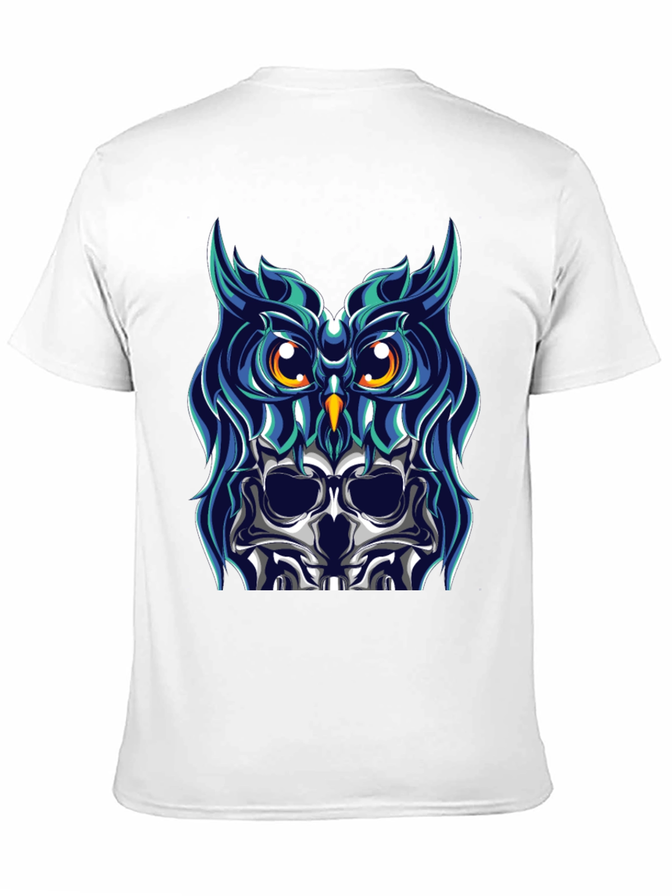 Black Owl Skull Graphic Tee - Unique Design view 11