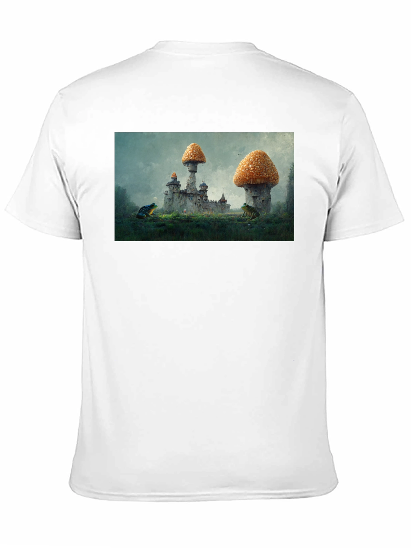 Black Mushroom Castle Black T-Shirt view 11