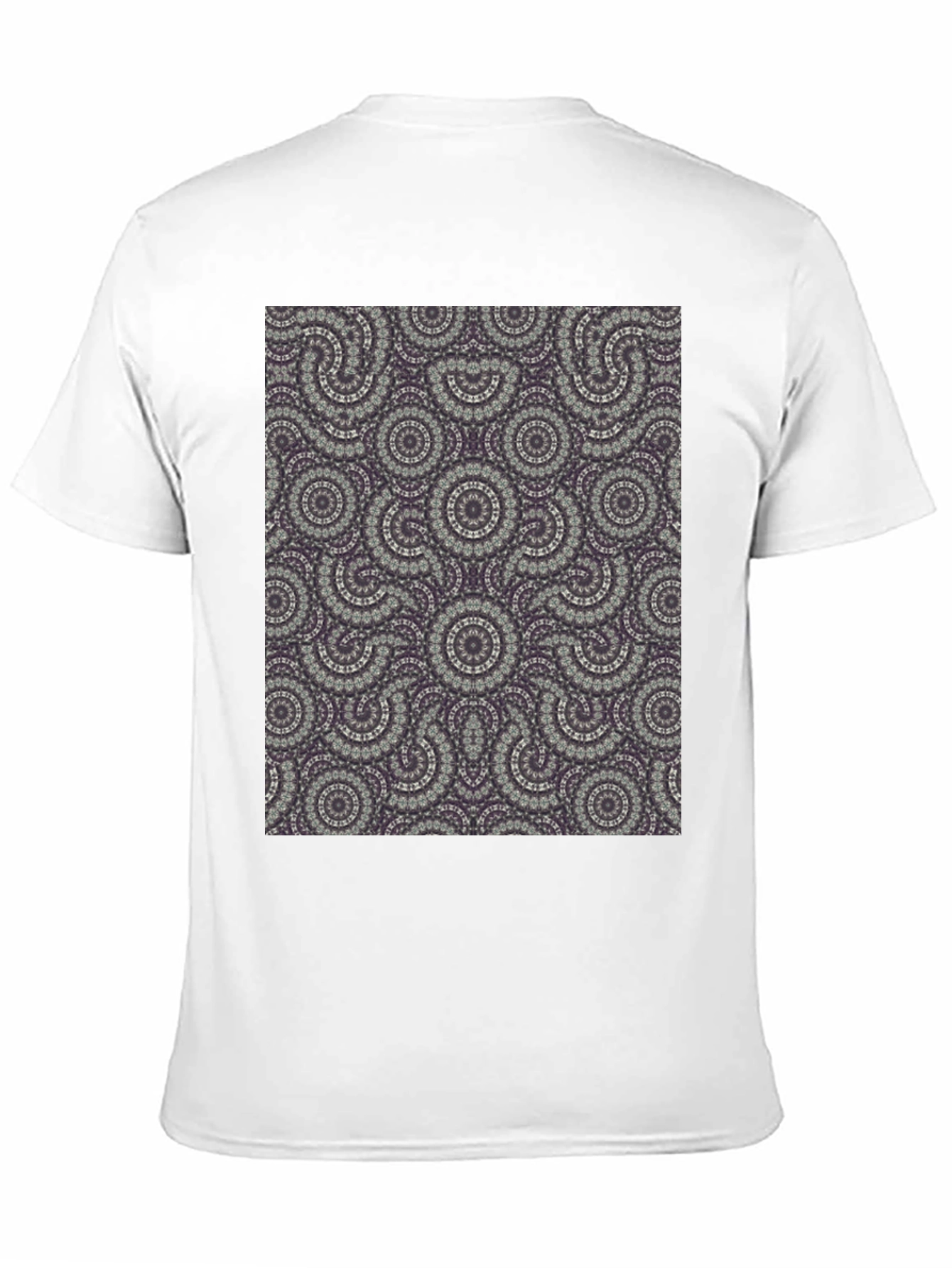 Black Patterned Tee: Unique Graphic Print view 11
