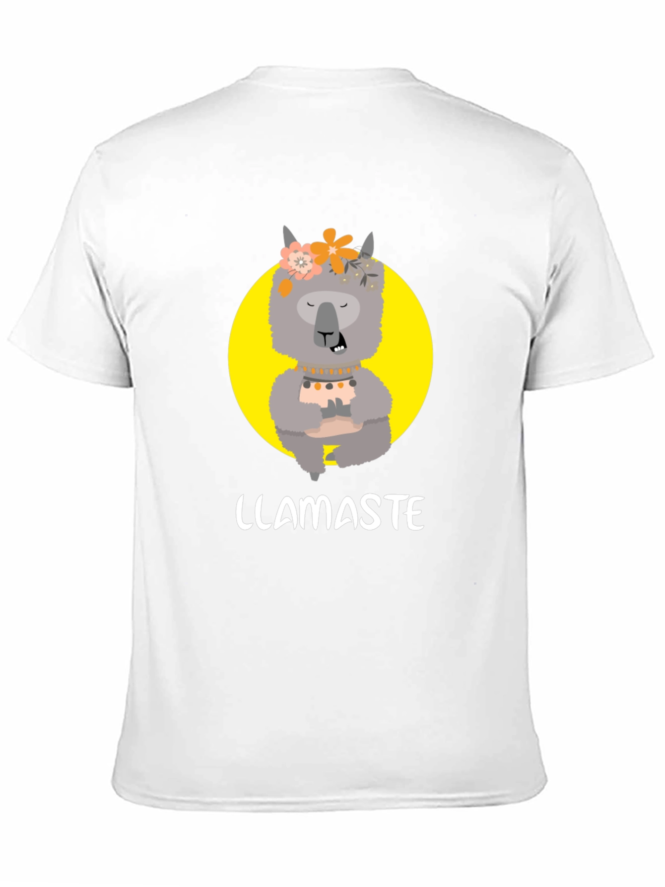 Black Llamaste Graphic Tee - Funny Llama Yoga T-Shirt view 11