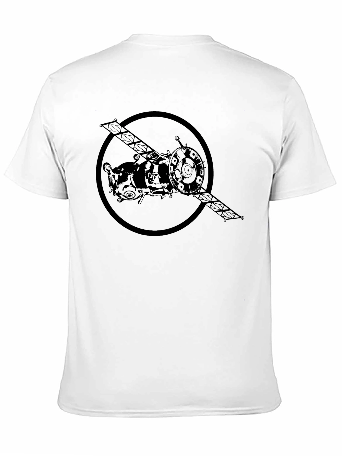 Black Spacecraft Graphic Black T-Shirt view 11