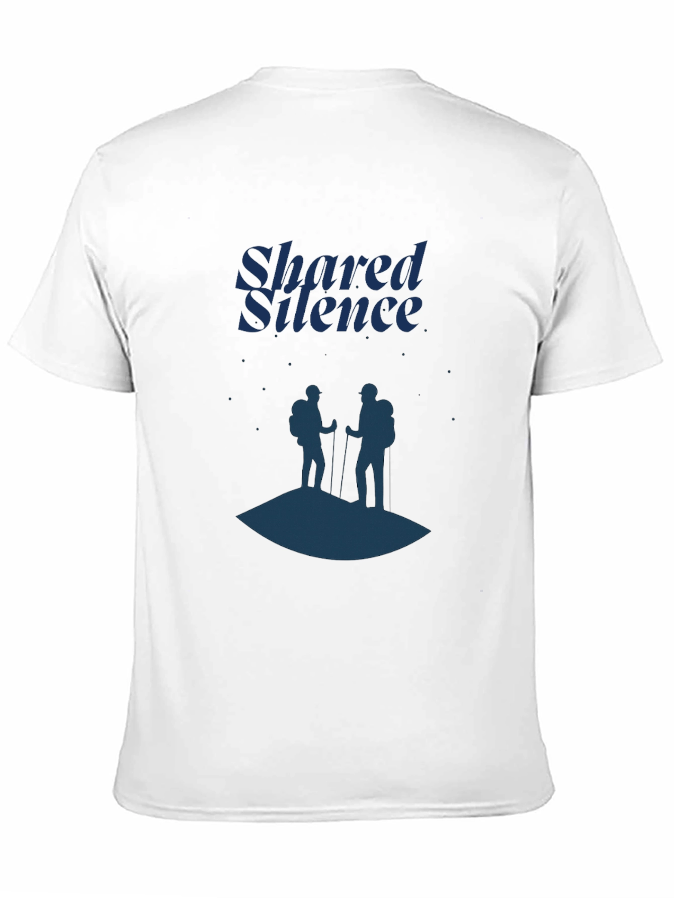 Black Shared Silence Graphic Tee - Hiking Adventure Shirt view 11