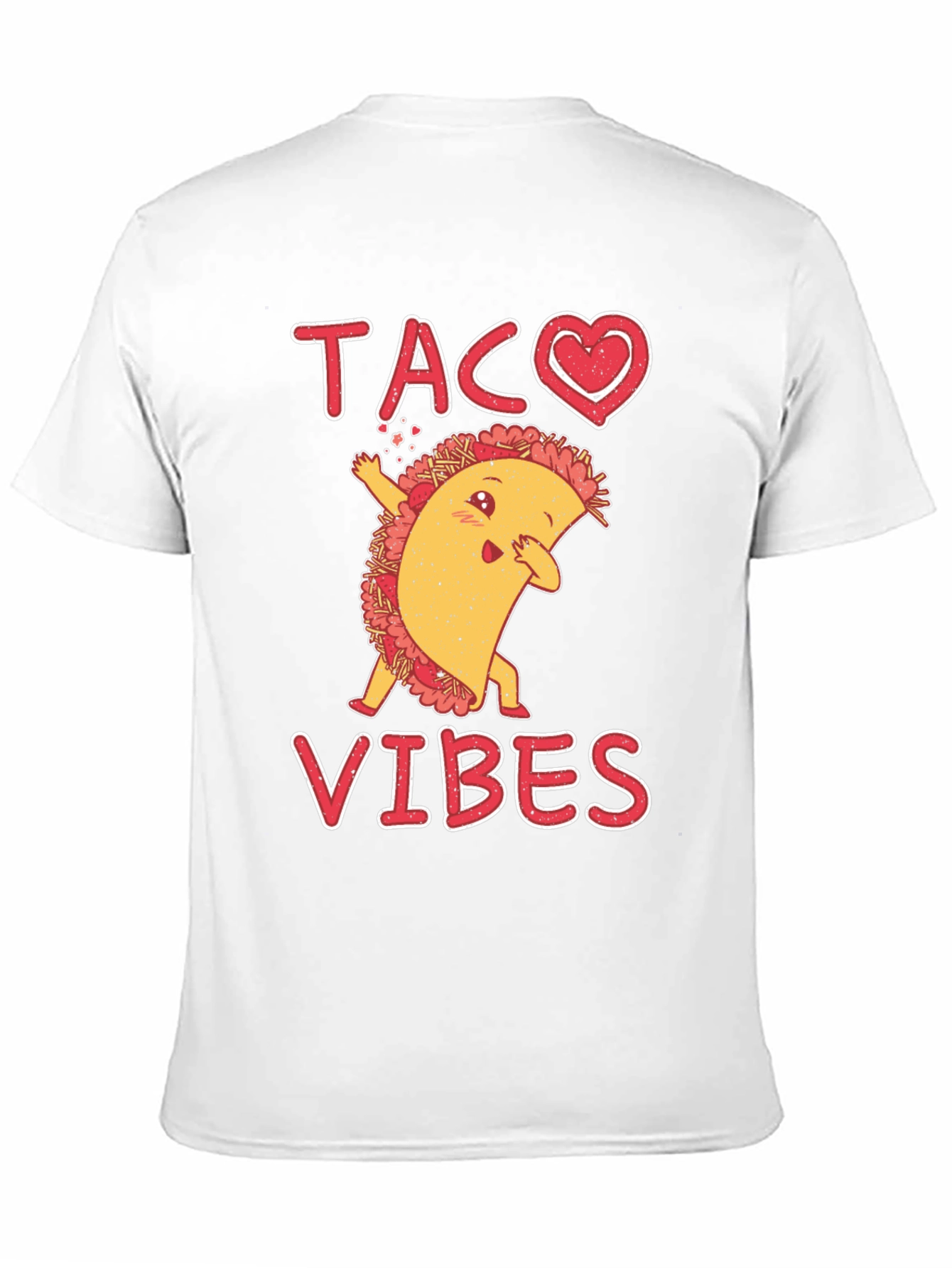 Black Taco Vibes Graphic Tee - Funny Dabbing Taco Shirt view 11
