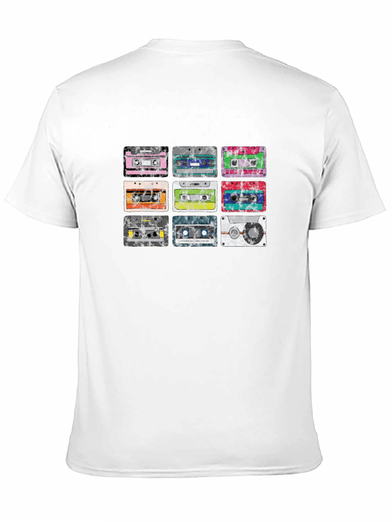 Black Retro Cassette Tape Graphic Tee - Classic Audio Style view 11