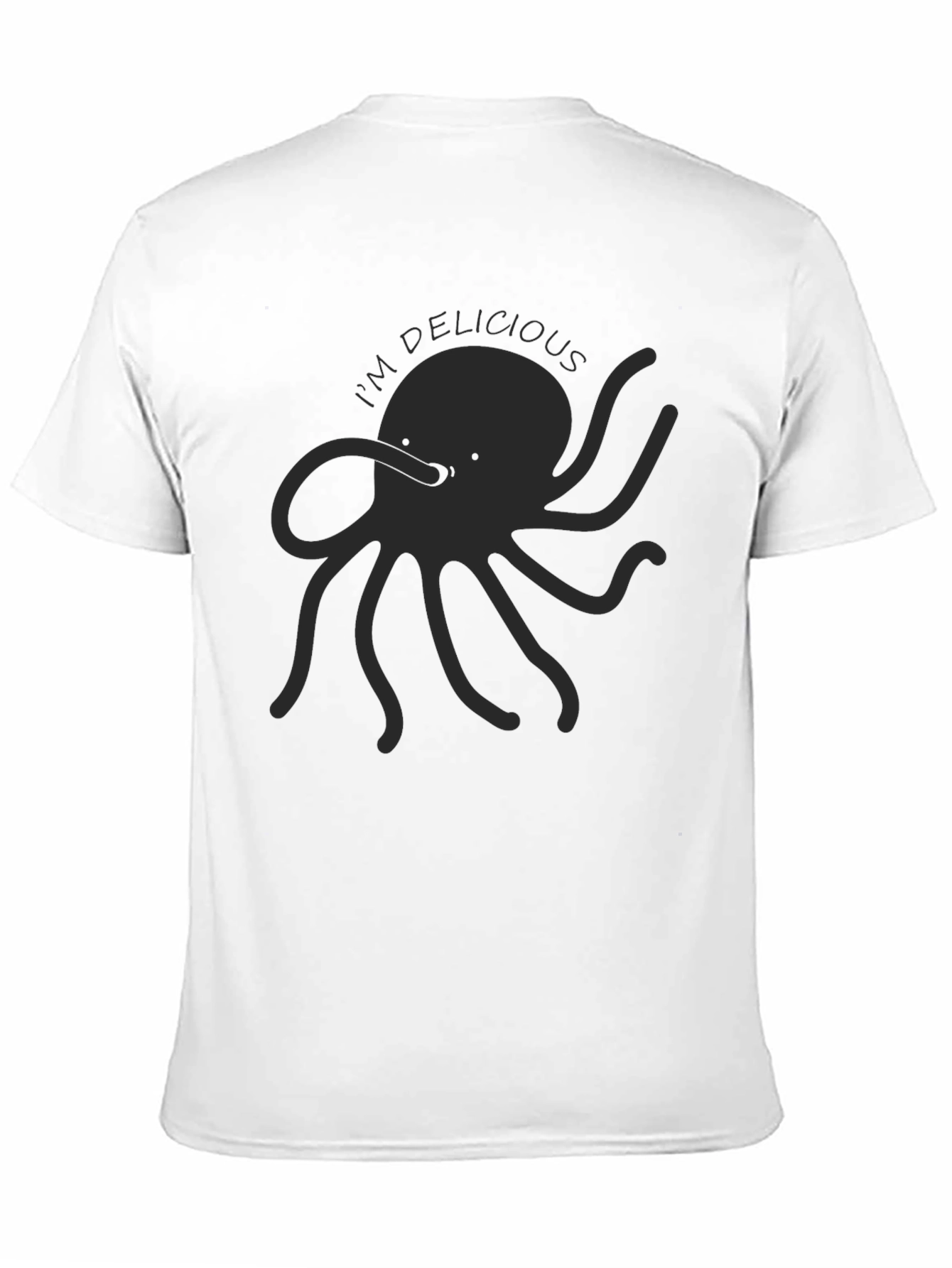Black I'm Delicious Octopus Graphic T-Shirt view 11
