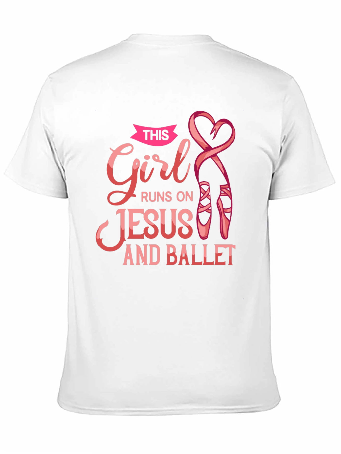 Black Girl Runs on Jesus and Ballet Black T-Shirt view 11