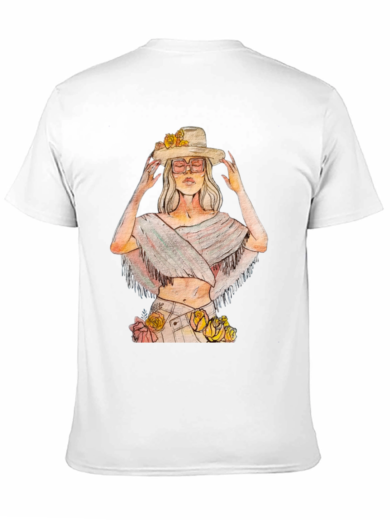 Black Boho Chic Woman's Graphic Tee view 11