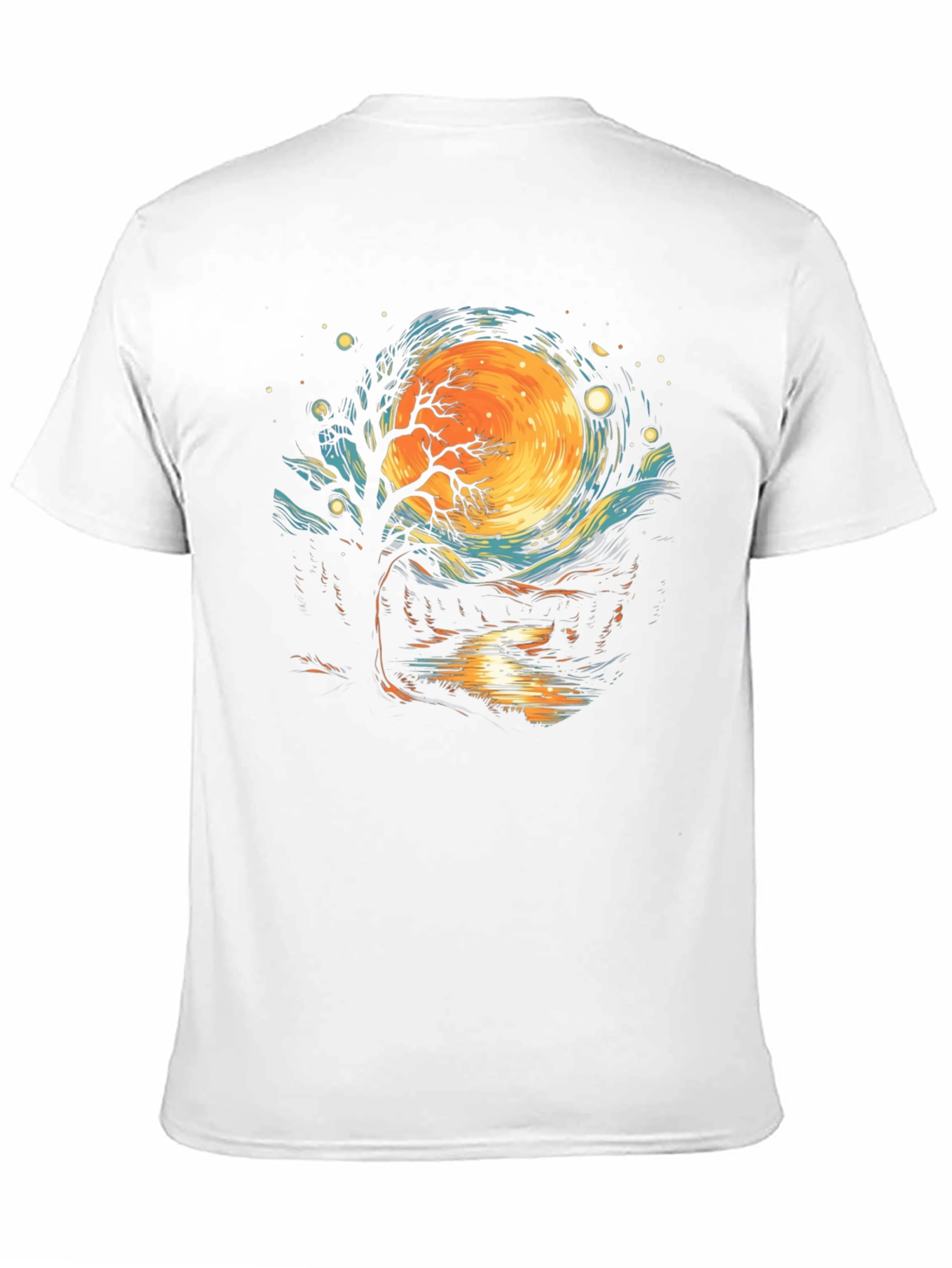 Black Nightscape Graphic Tee - Unique Artistic Design view 11