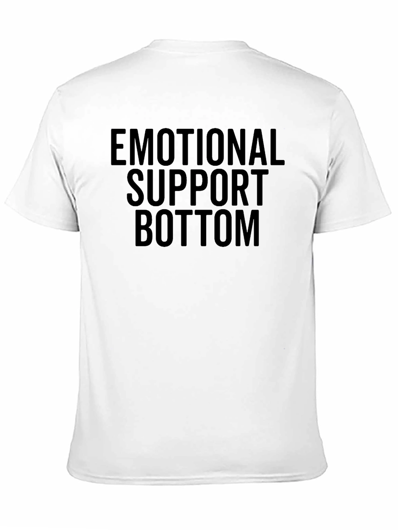 Black Emotional Support Bottom Graphic Tee view 11