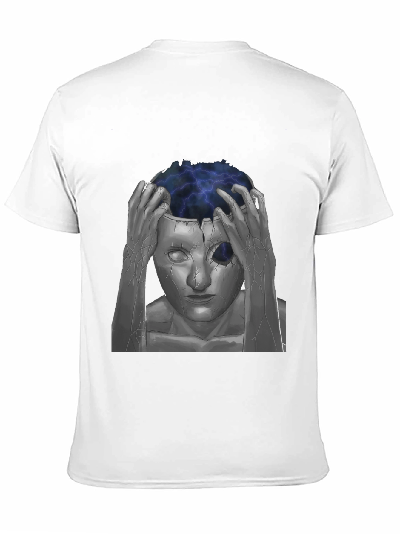 Black Mind-Blowing Graphic Tee - Black Cotton view 11