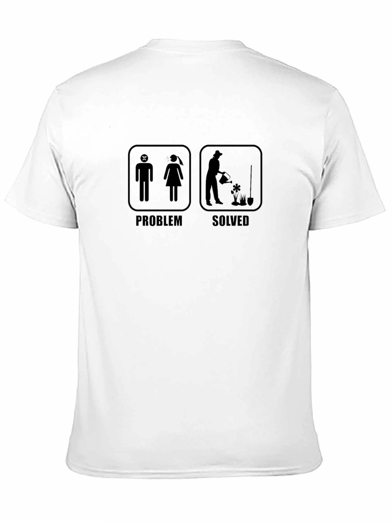 Black Problem Solved Funny Gardening T-Shirt view 11