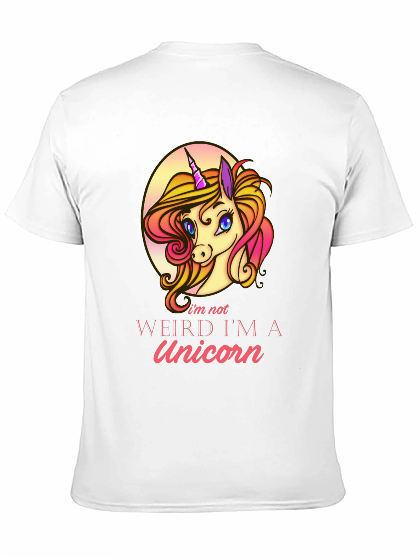 Black Unicorn Graphic T-Shirt - I'm Not Weird! view 11