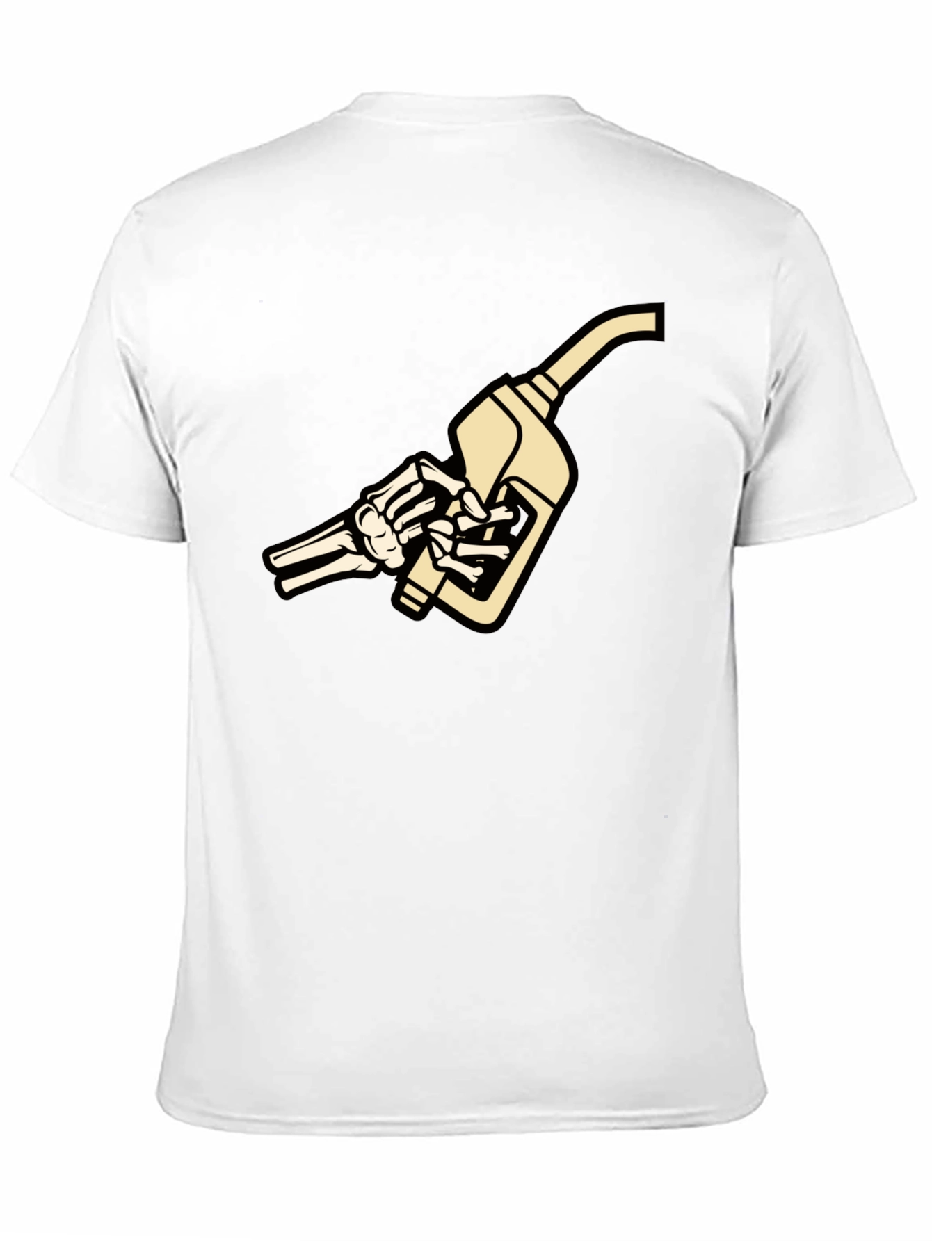 Black Skeleton Hand Fuel Pump Graphic T-Shirt view 11