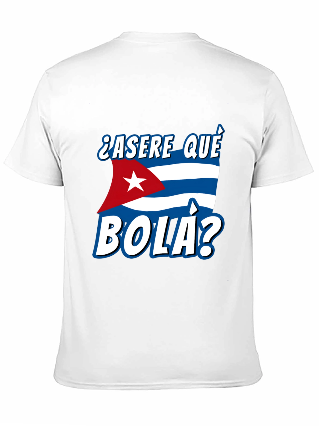 Black Cuba Flag "Asere Que Bola" Graphic T-Shirt view 11