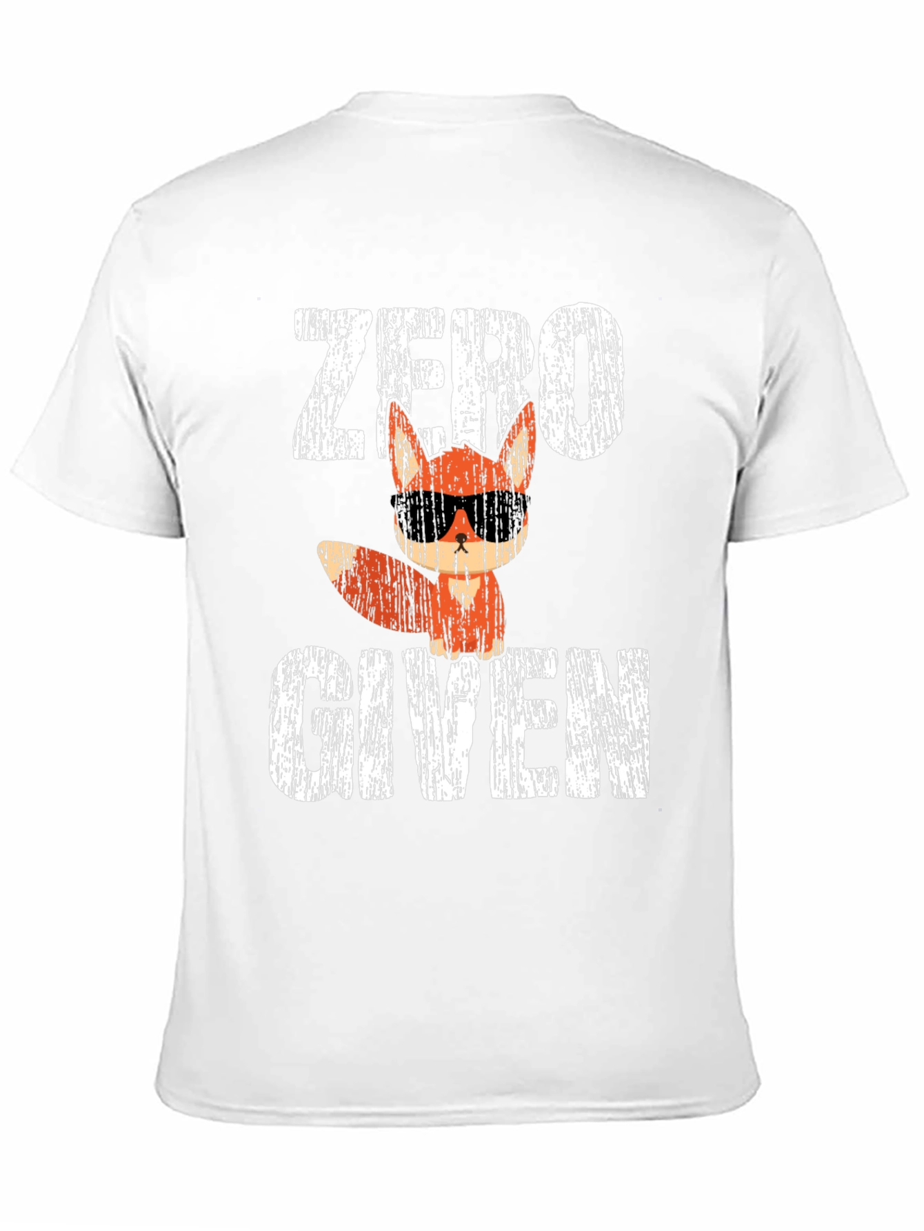 Black Zero Fox Given Funny T-Shirt view 11