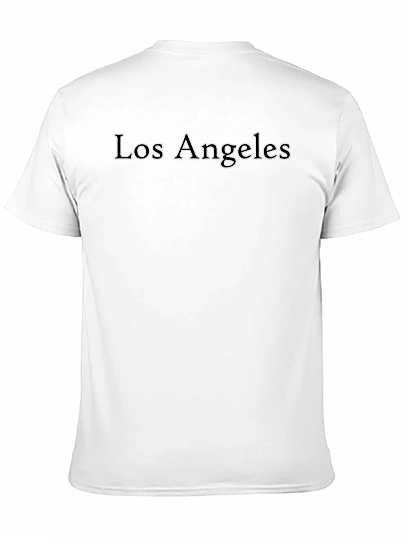 Black Los Angeles Embossed Black T-Shirt view 11