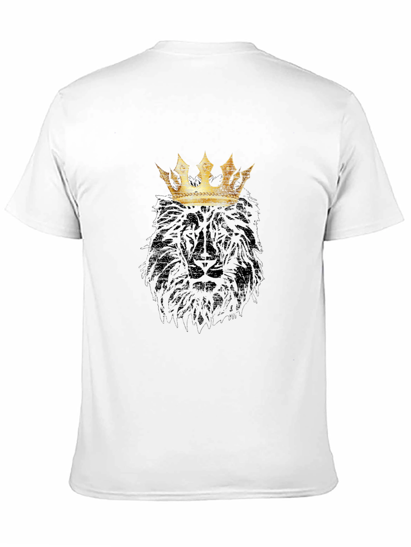 Black King Lion Graphic T-Shirt - Black view 11