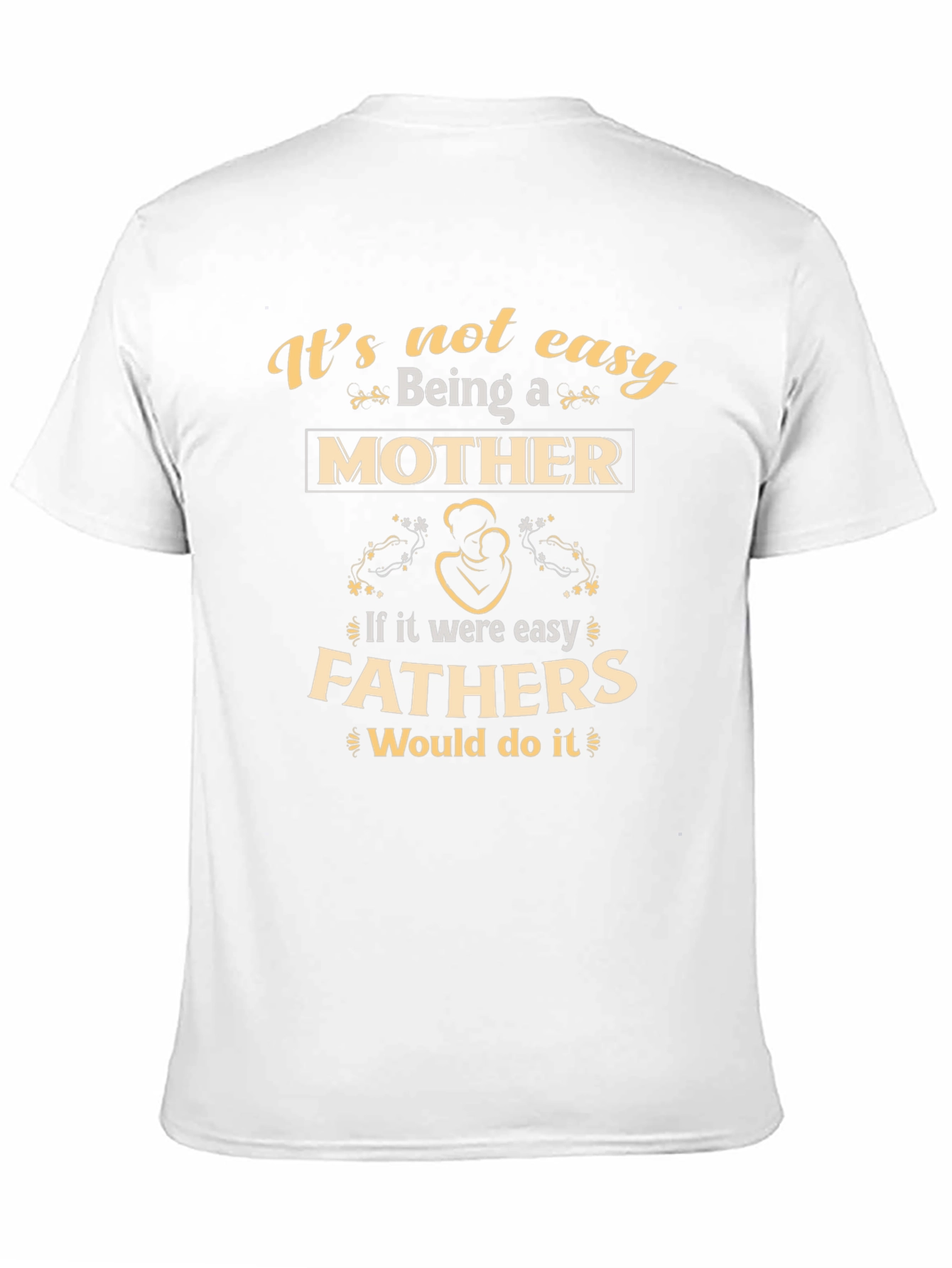 Black Motherhood T-Shirt - It's Not Easy Being A Mother view 11