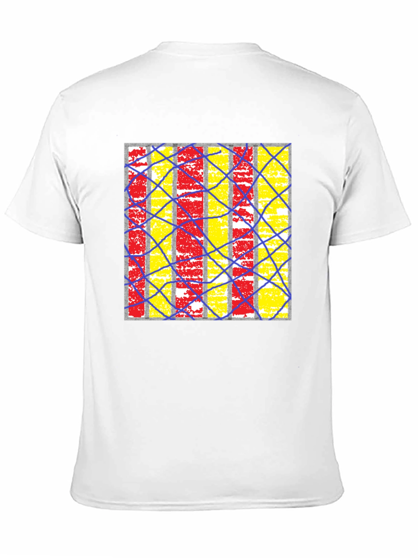 Black Abstract Graphic Print Crew Neck T-Shirt view 11