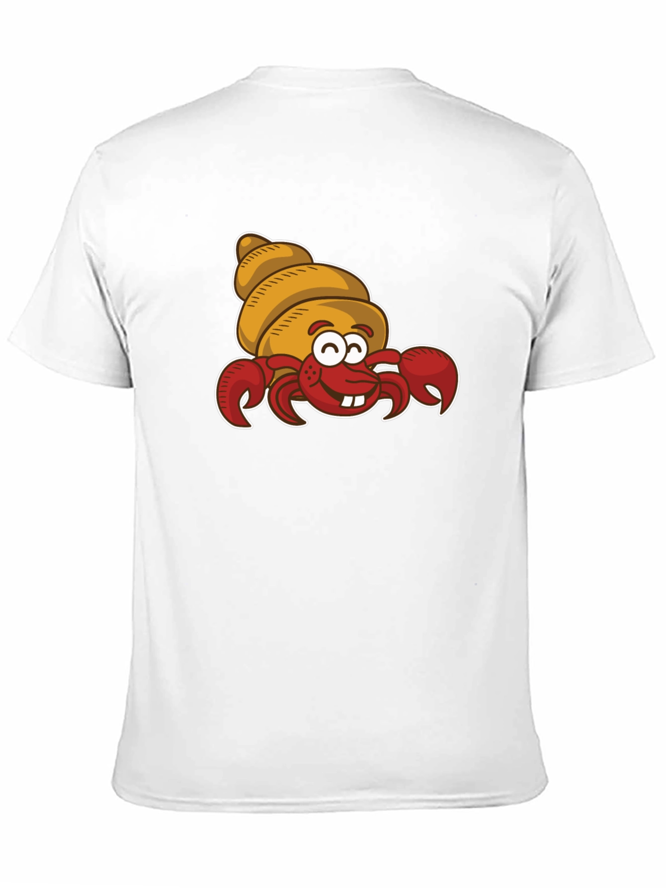 Black Cartoon Hermit Crab Graphic T-Shirt view 11