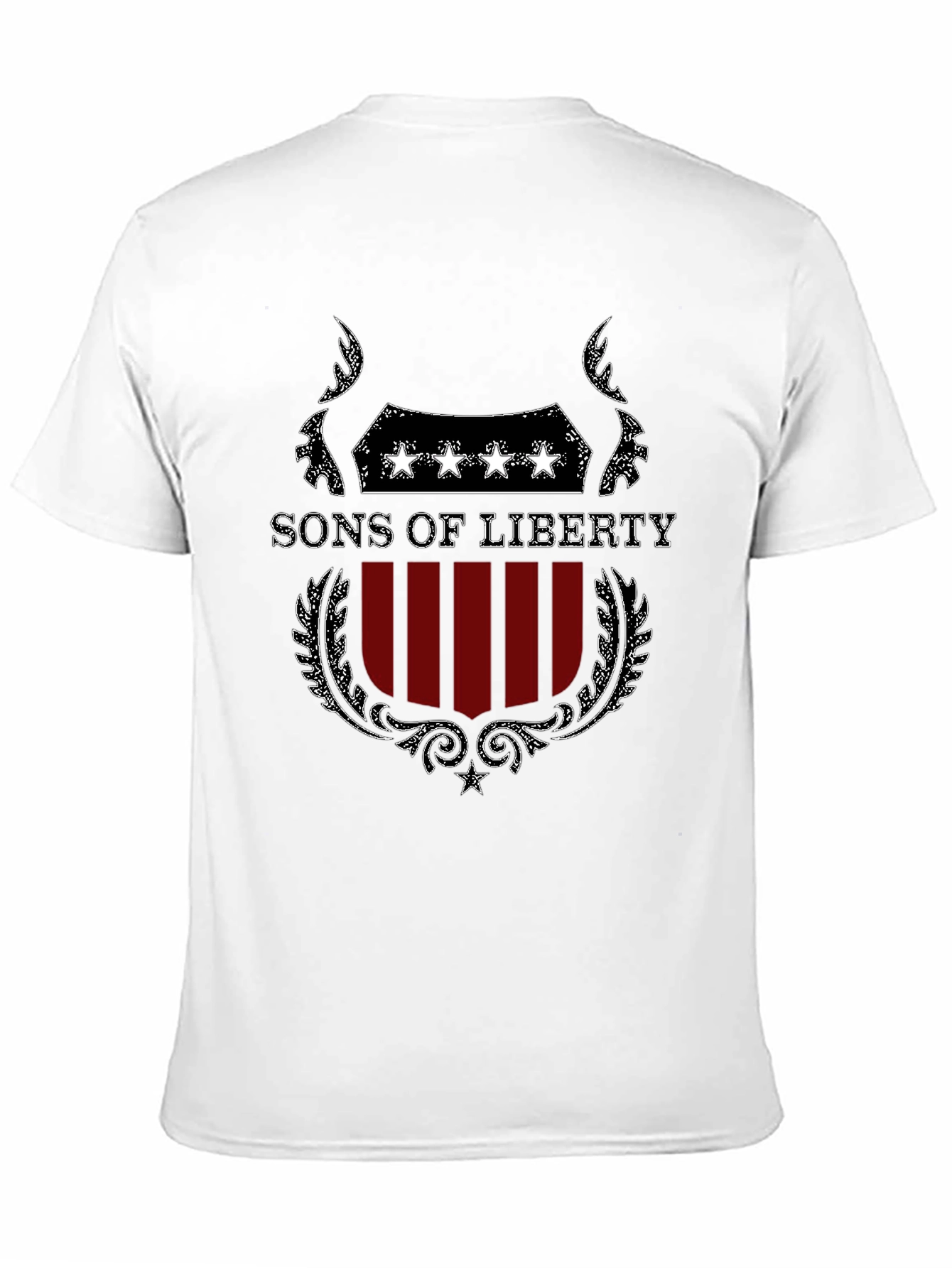 Black Sons of Liberty Graphic T-Shirt - Patriotic Design view 11