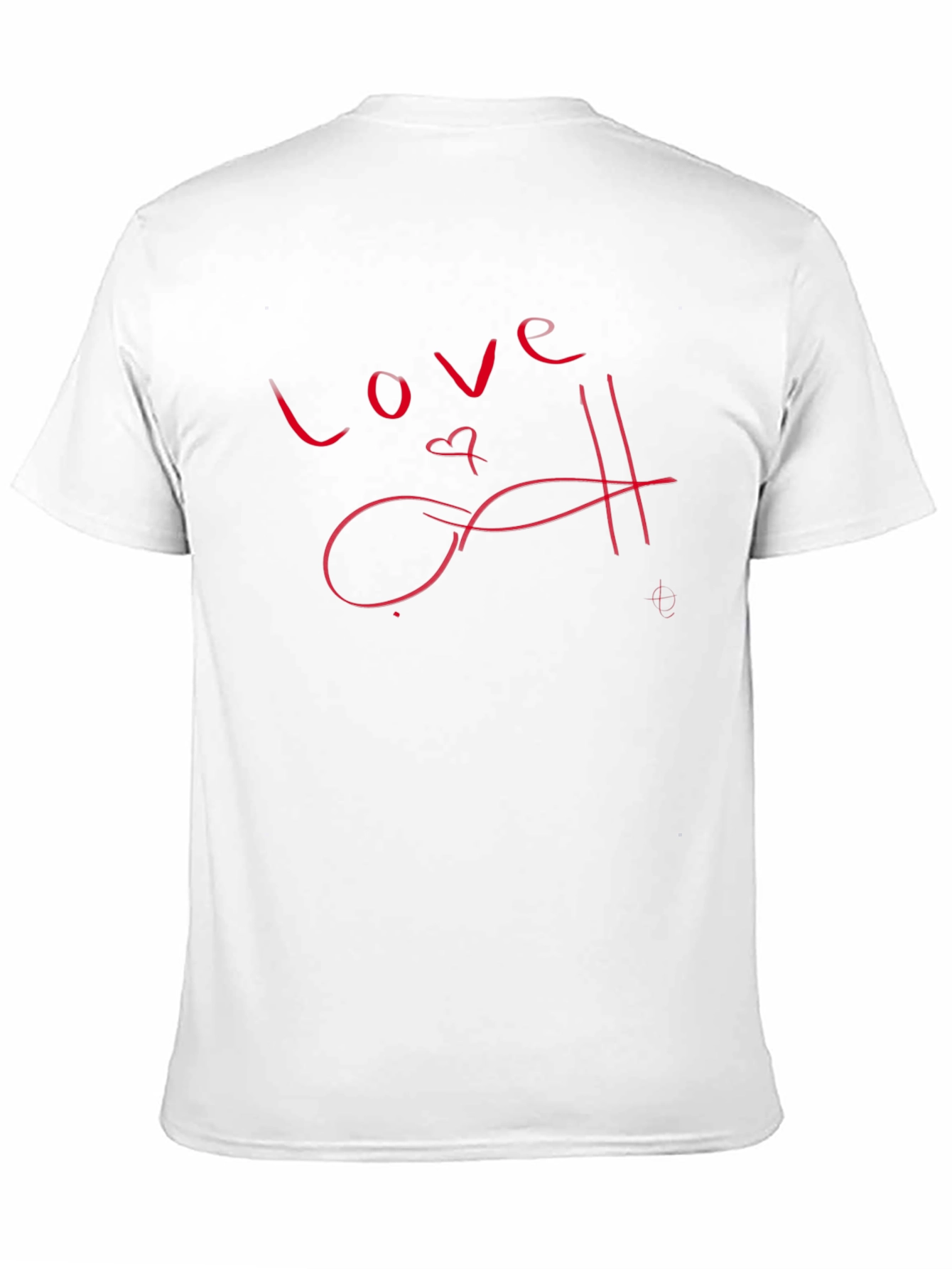 Black Love Script Black T-Shirt - Stylish and Trendy view 11