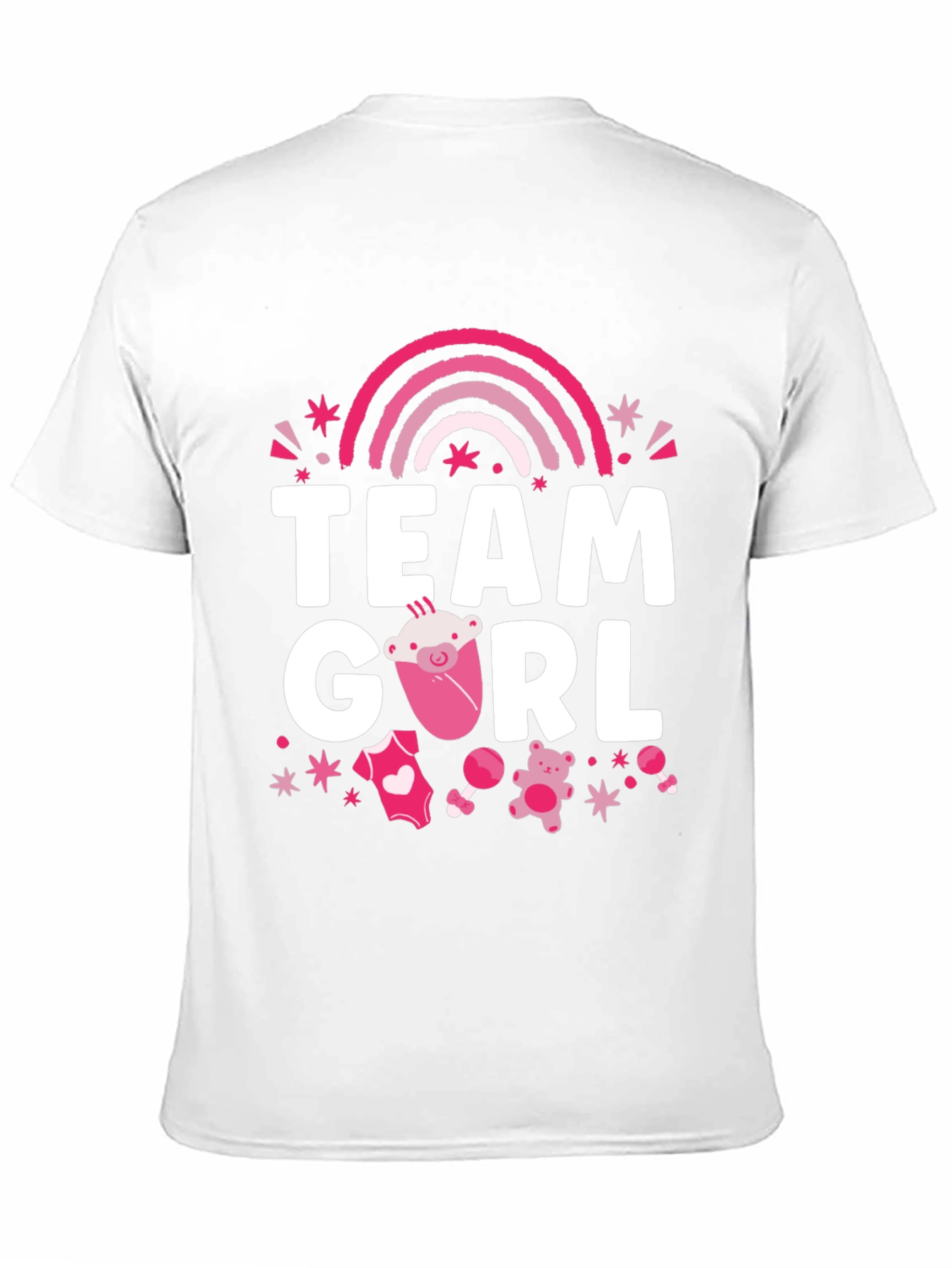 Team Girl Baby Shower T-Shirt - 11
