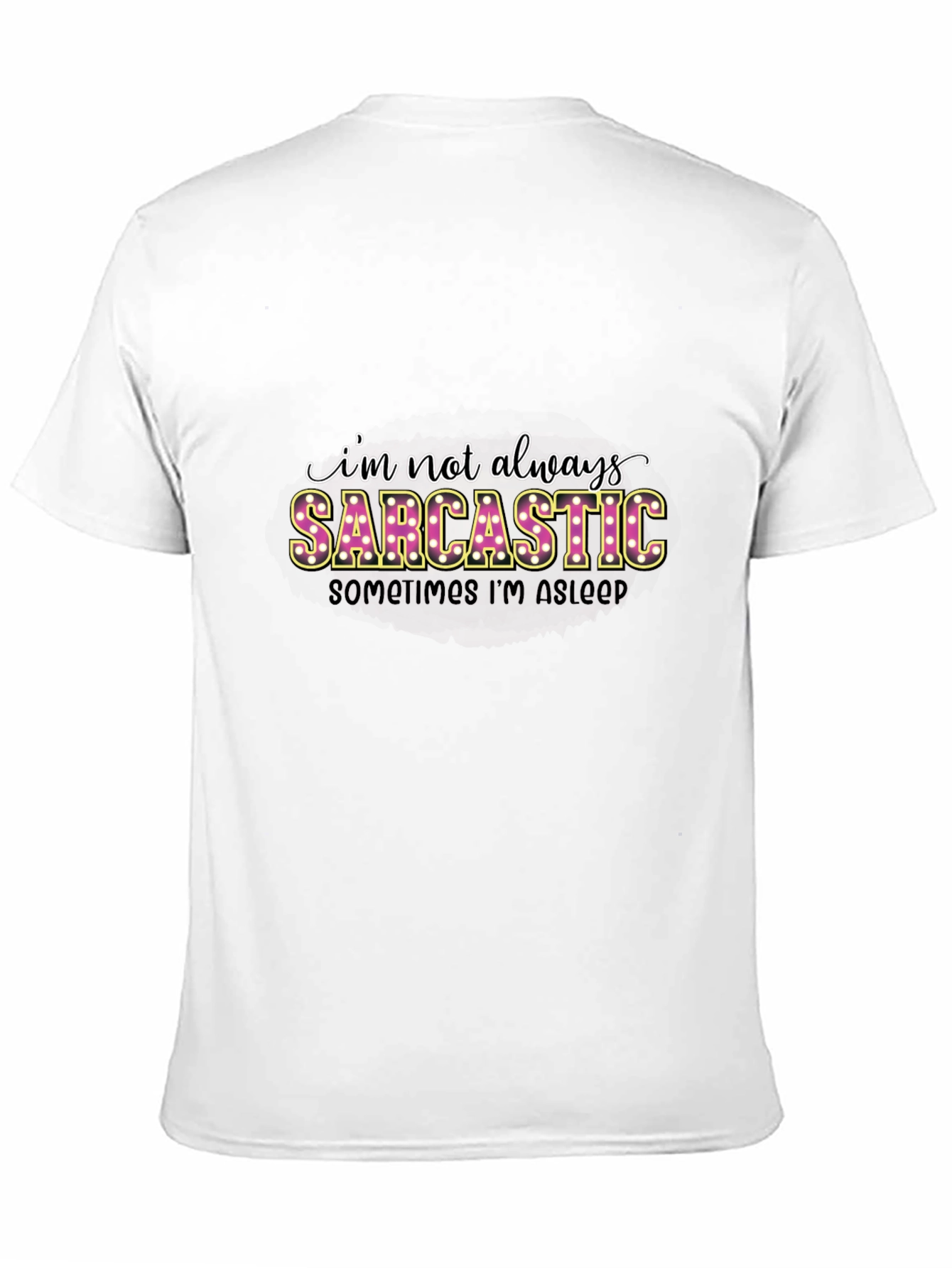 Black Sarcastic Sleep Funny Graphic Tee view 11