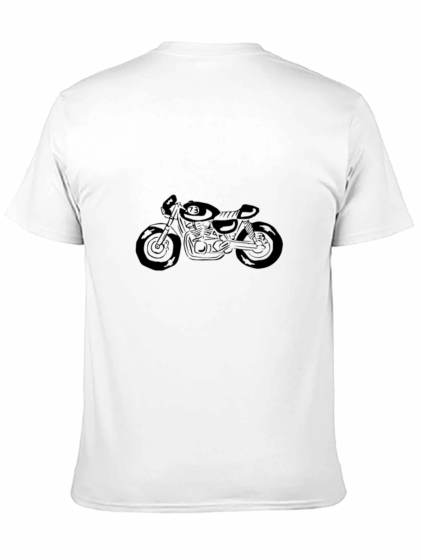 Black Men's Black Motorcycle Graphic Tee view 11