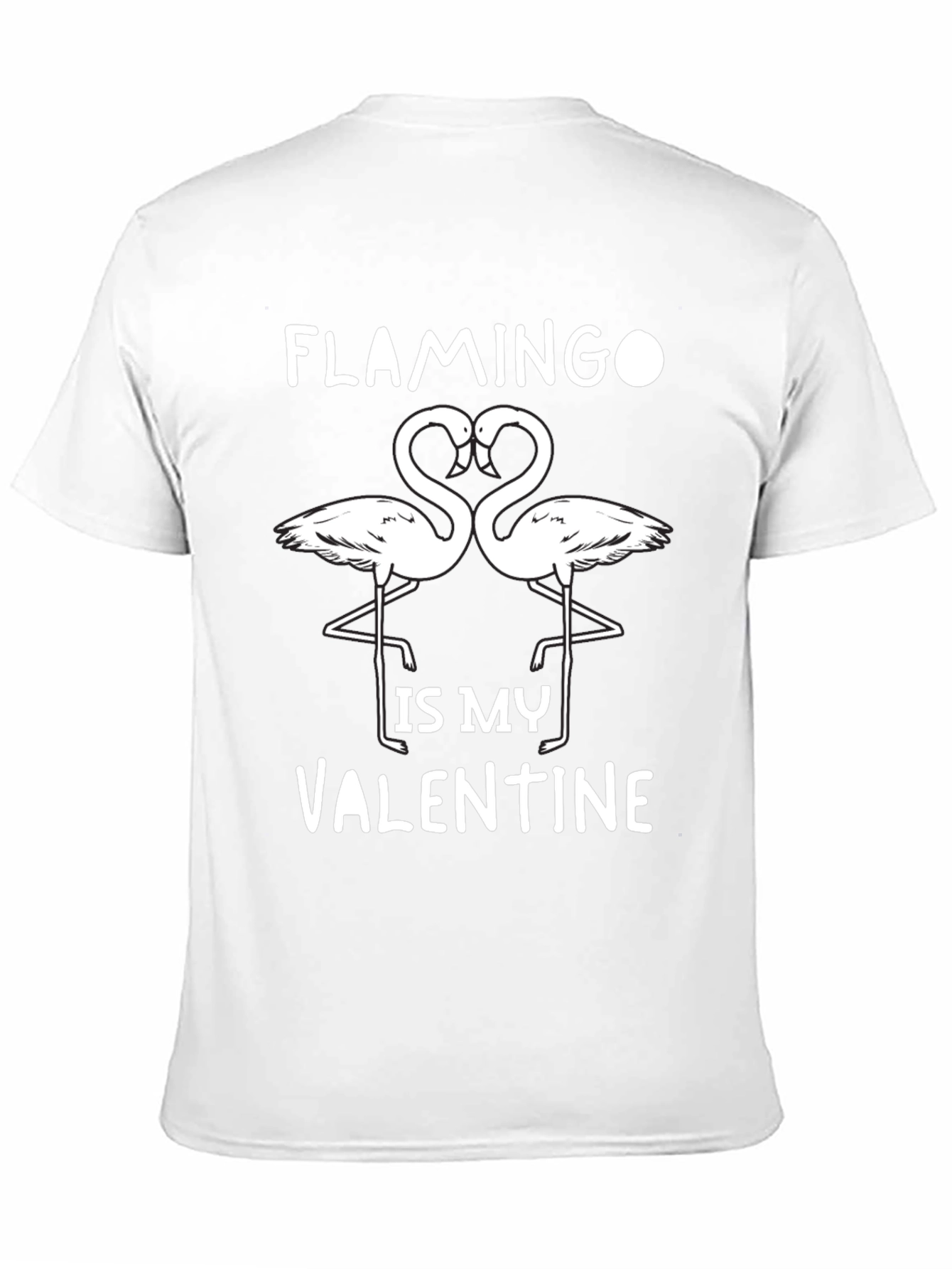 Black Flamingo Valentine's Day T-Shirt view 11