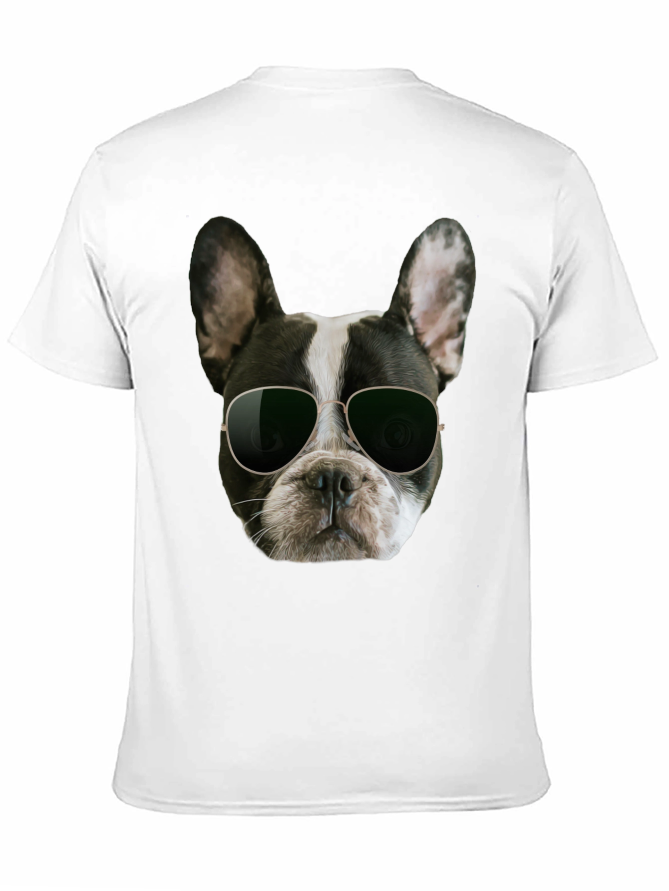 Black Cool Dog Graphic T-Shirt - Black Cotton Blend view 11