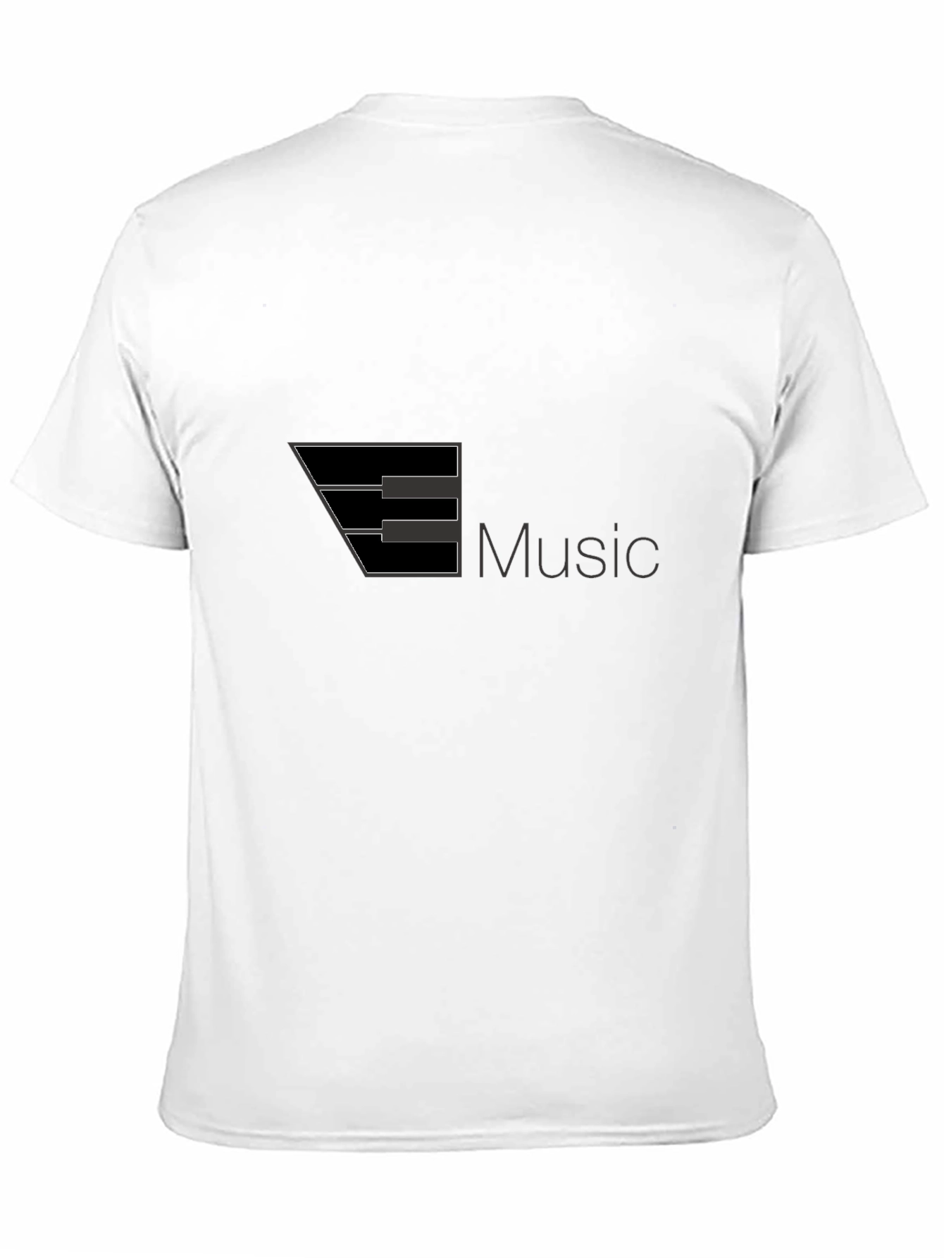 Black Music Keyboard Graphic Black T-Shirt view 11