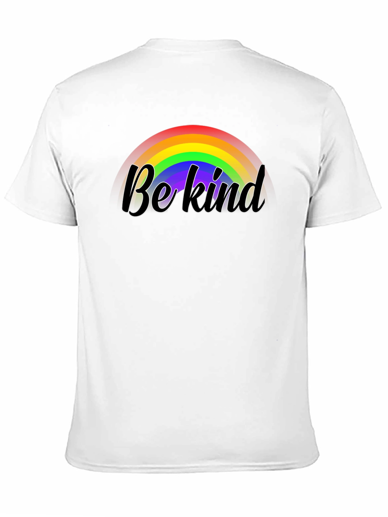Black Be Kind Rainbow Graphic Black Tee view 11