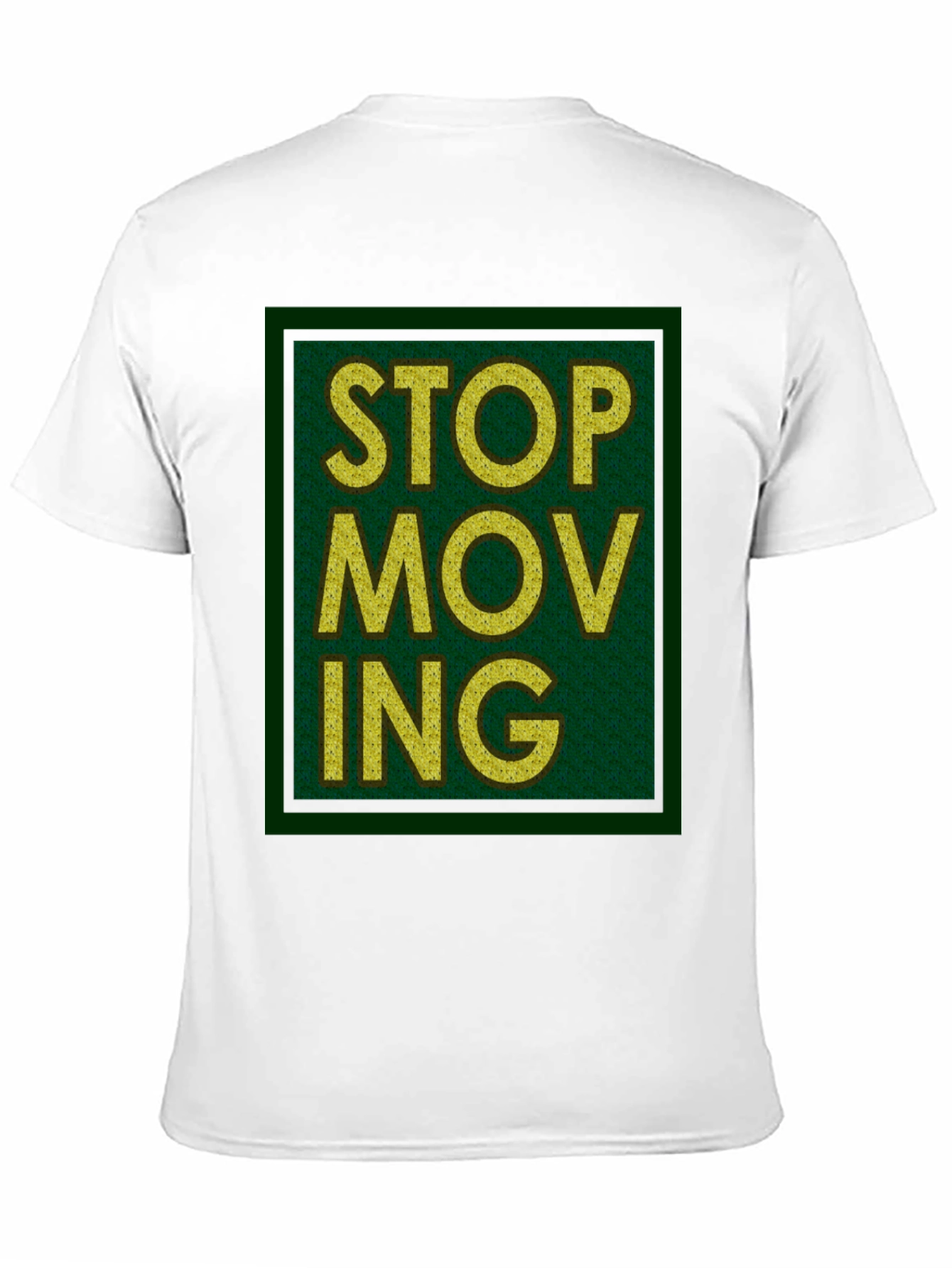 Black Stop Moving Graphic Print Black T-Shirt view 11