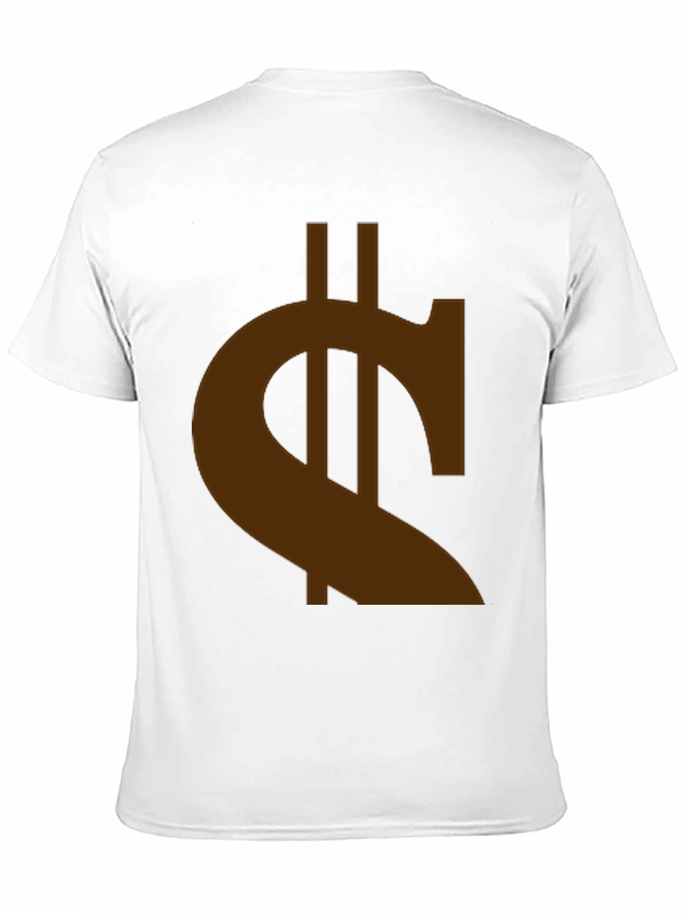 Black Black T-Shirt with Brown Currency Symbol Graphic view 11