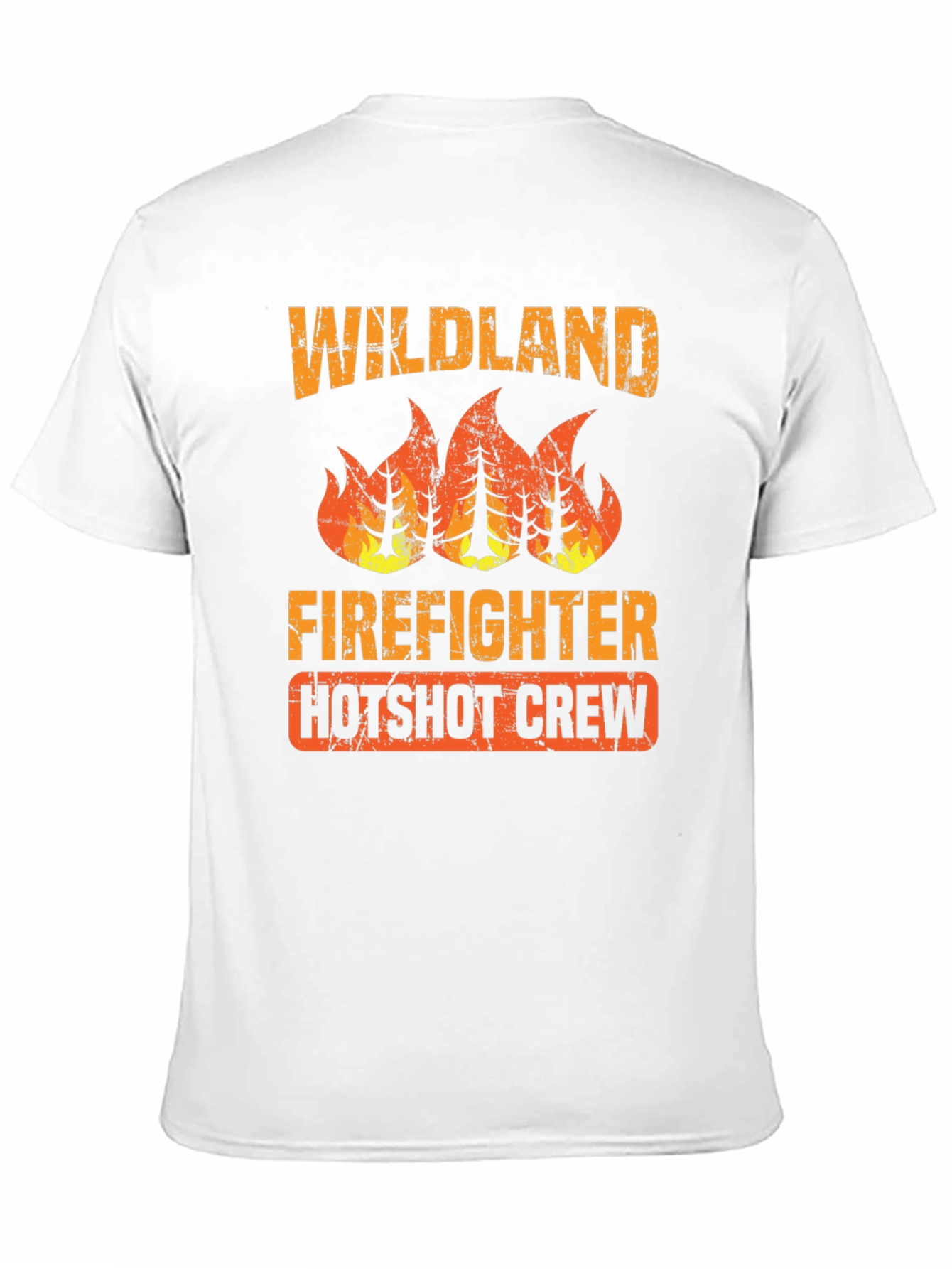 Black Wildland Firefighter Hotshot Crew Graphic Tee view 11
