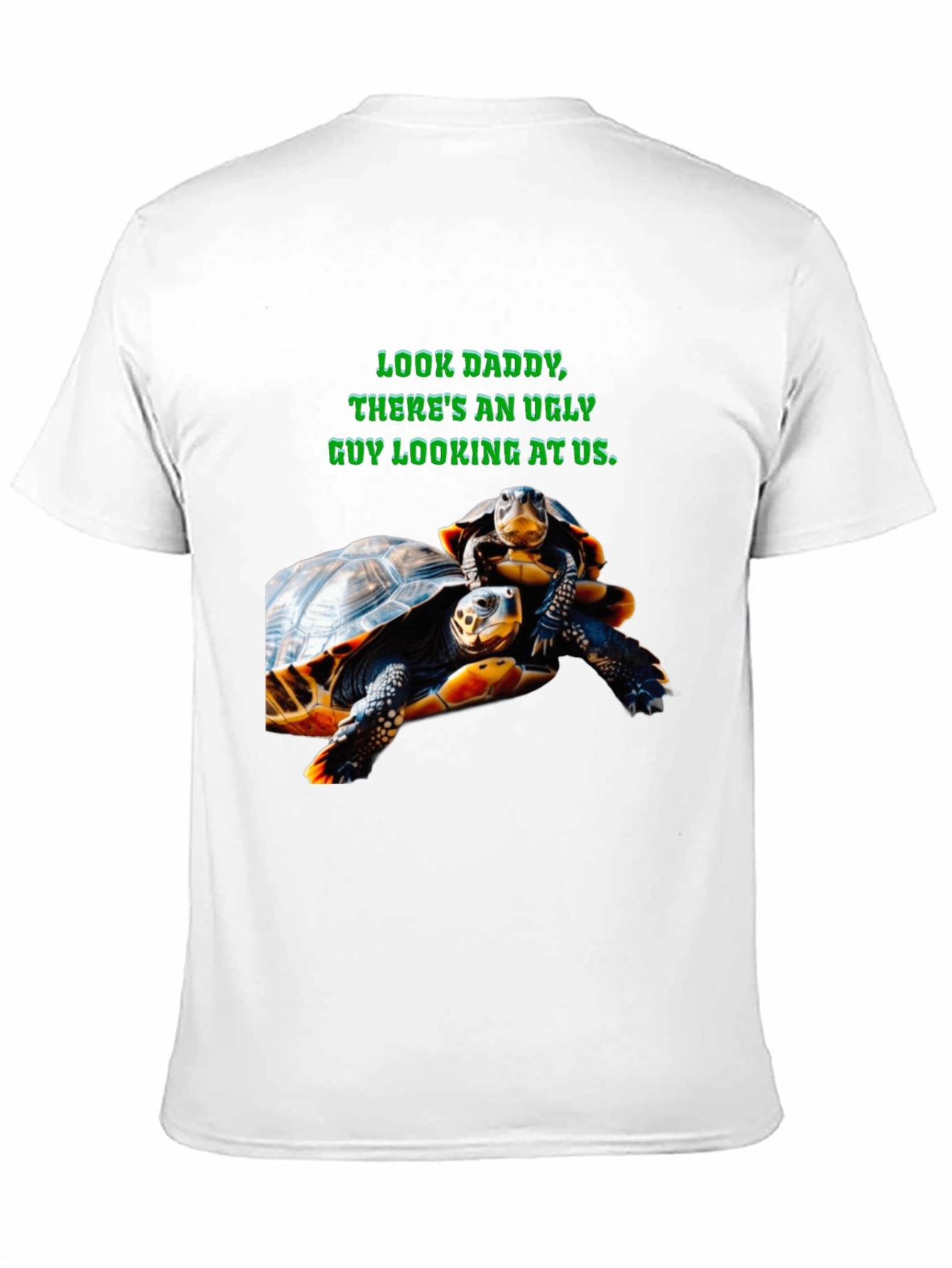 Black Ugly Guy Turtle Graphic Tee - Black view 11