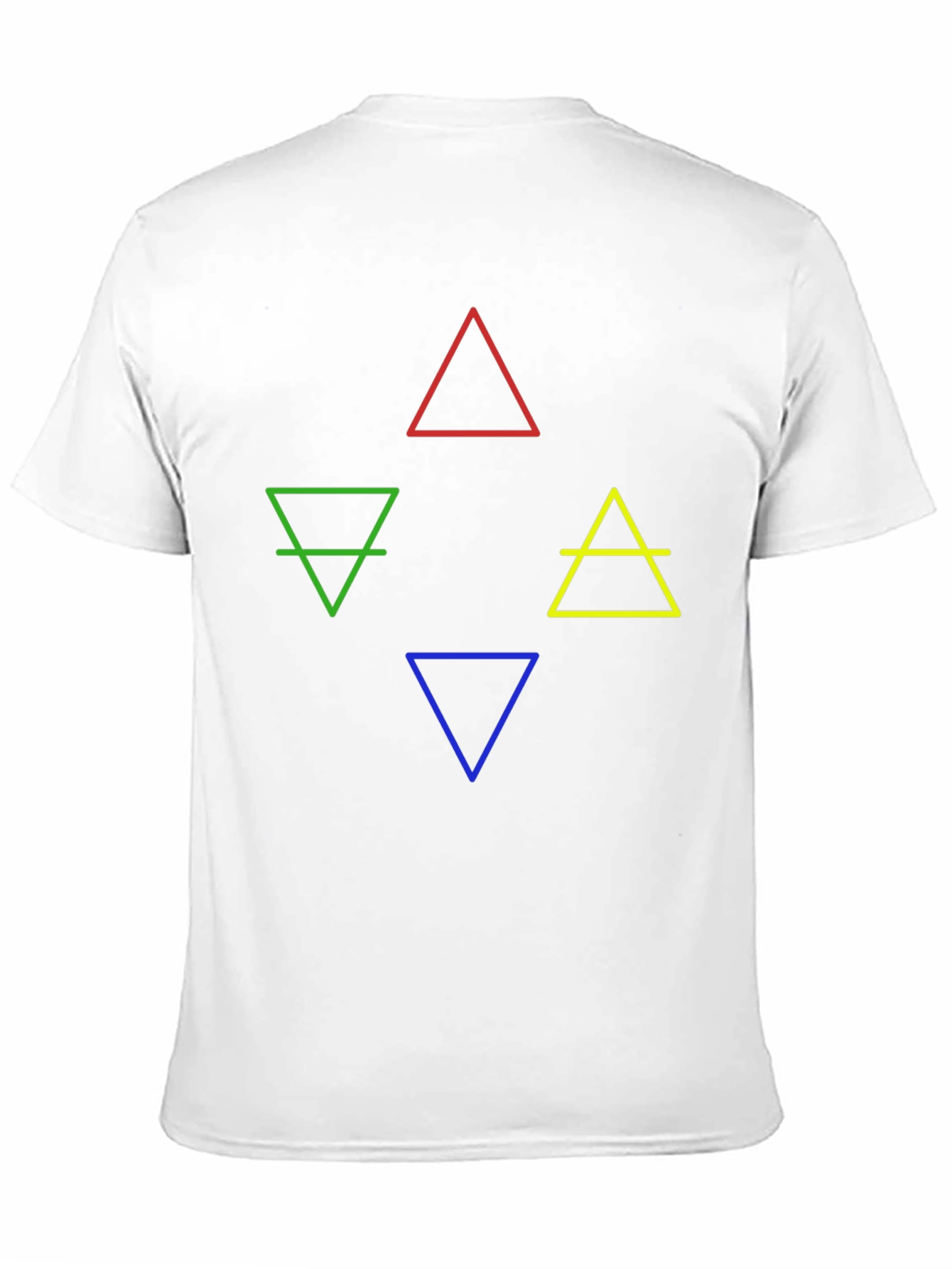 Black Elements Symbol Graphic T-Shirt - Earth, Fire, Water, Air view 11