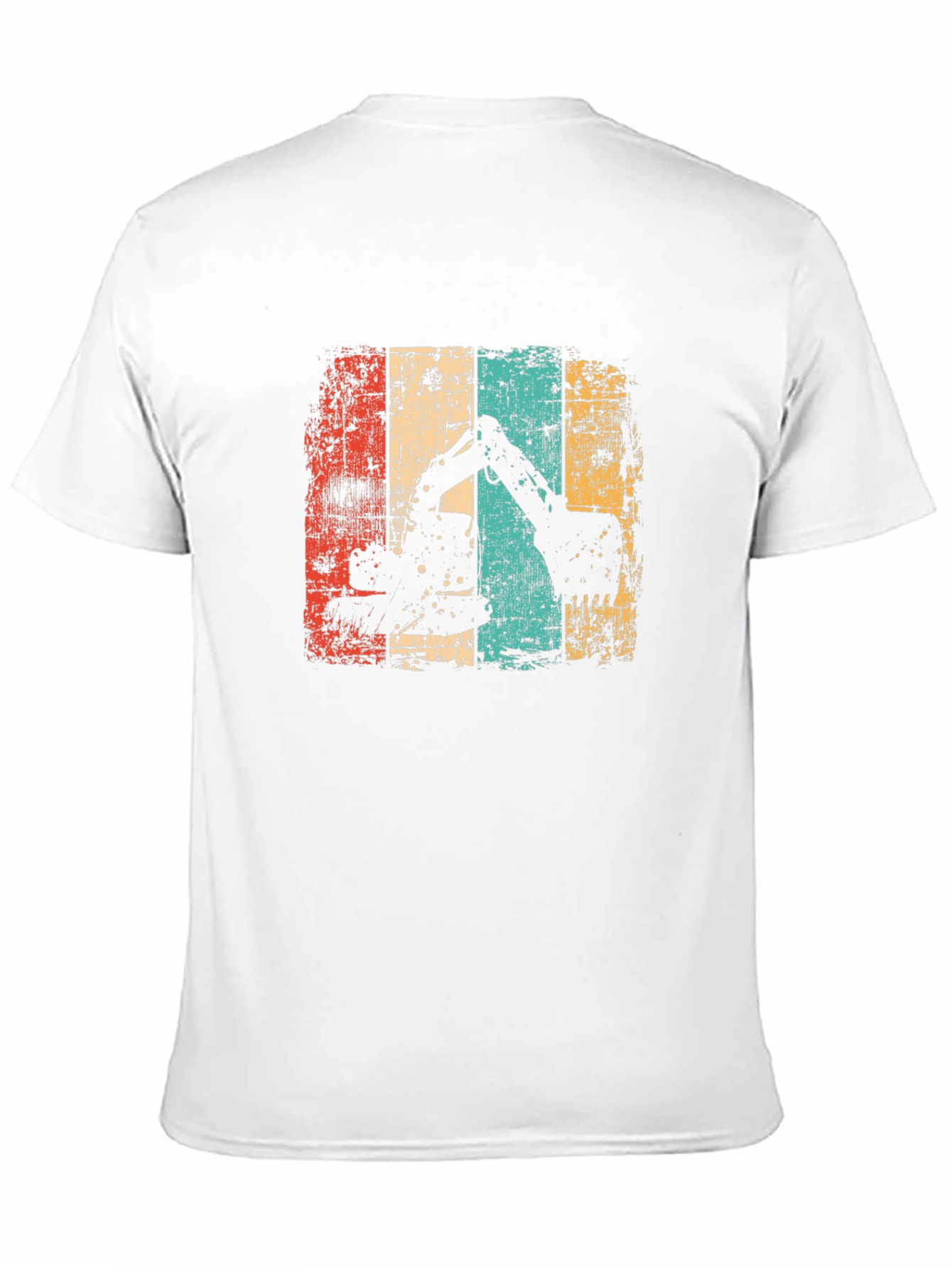 Black Retro Excavator T-Shirt - Construction Vintage Tee view 11